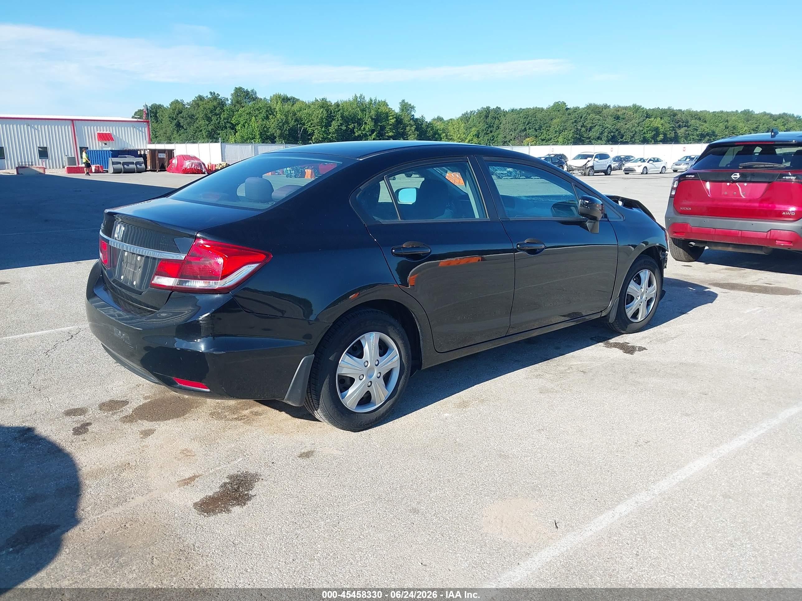 2014 Honda Civic Lx Black vin: 19XFB2F5XEE000038