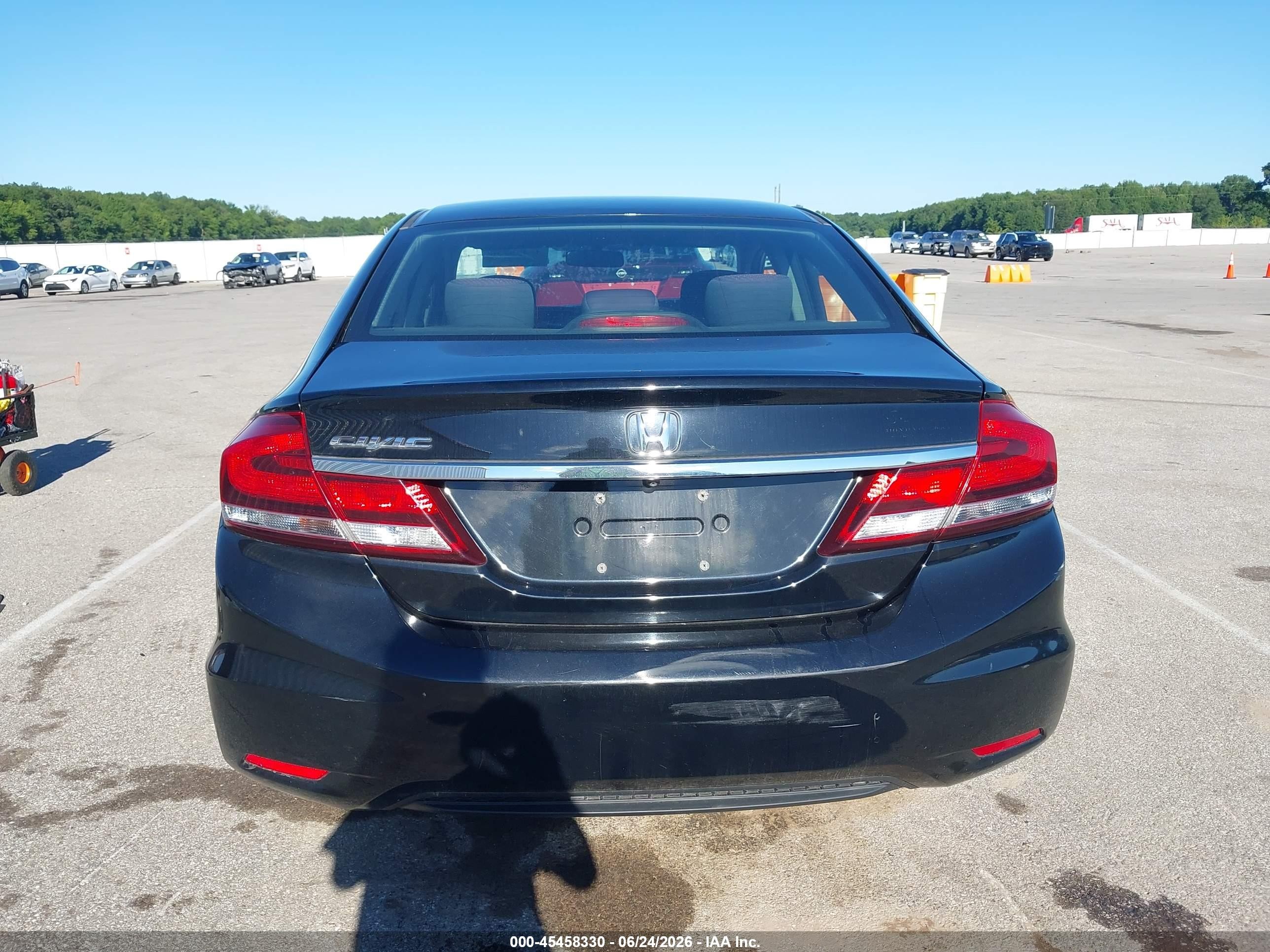 2014 Honda Civic Lx Black vin: 19XFB2F5XEE000038