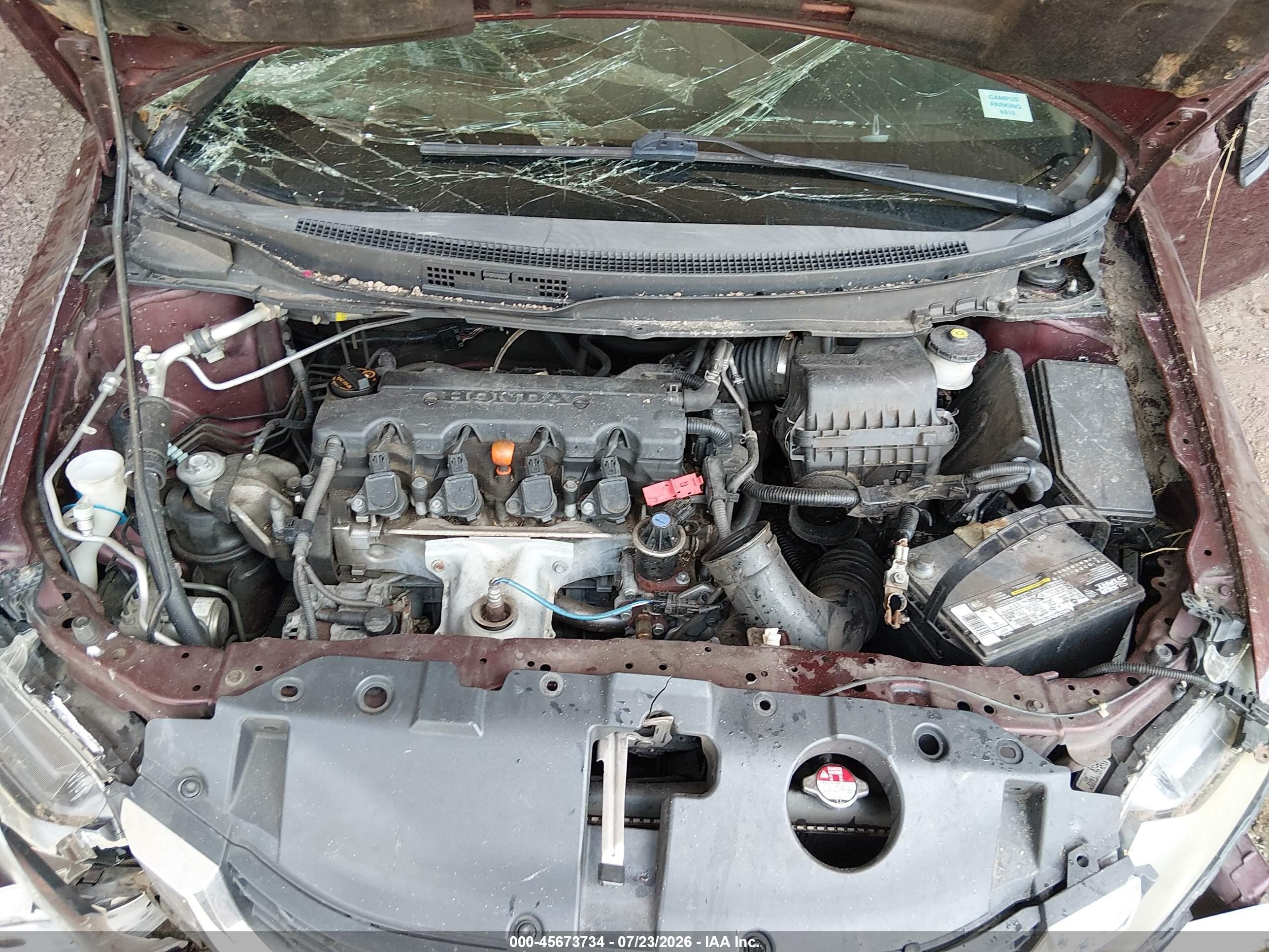 2014 Honda Civic Lx Maroon vin: 19XFB2F5XEE000282