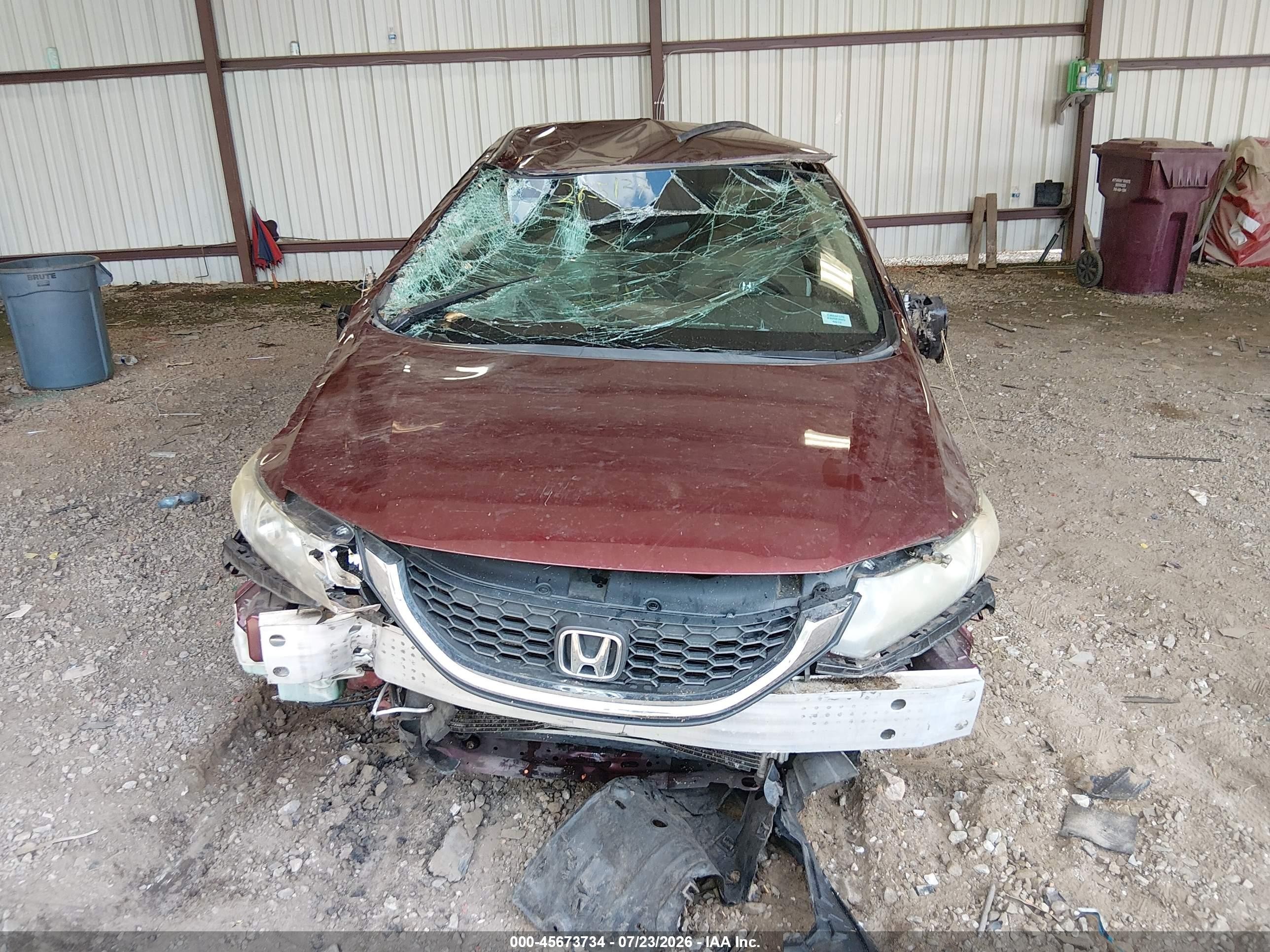 2014 Honda Civic Lx Maroon vin: 19XFB2F5XEE000282