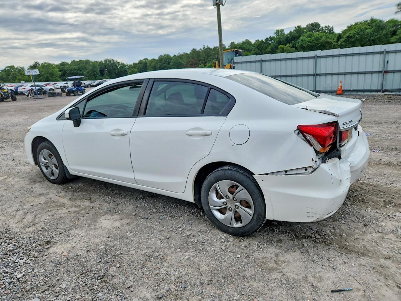 2014 Honda Civic Lx White vin: 19XFB2F5XEE001089