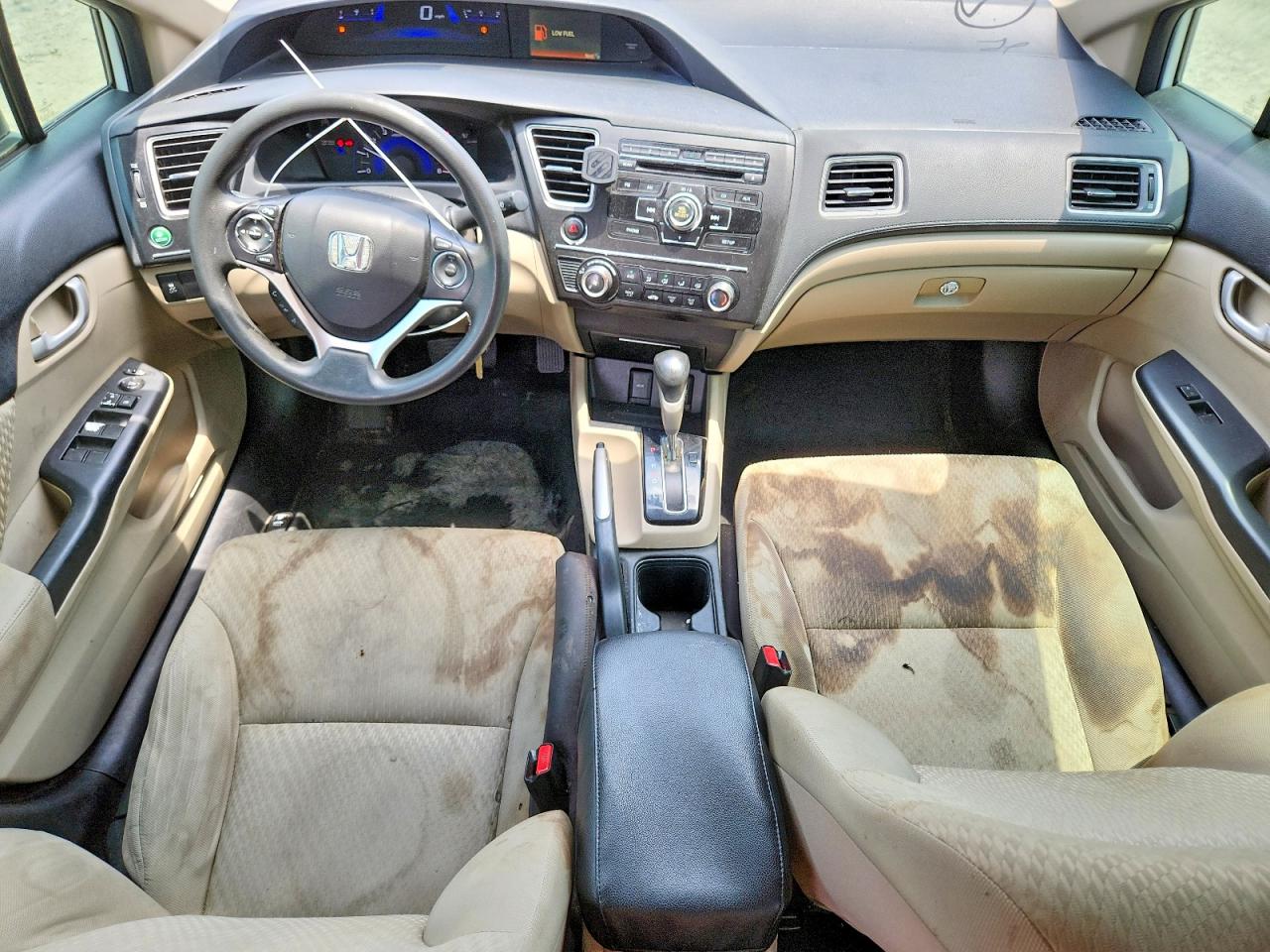2014 Honda Civic Lx White vin: 19XFB2F5XEE001089