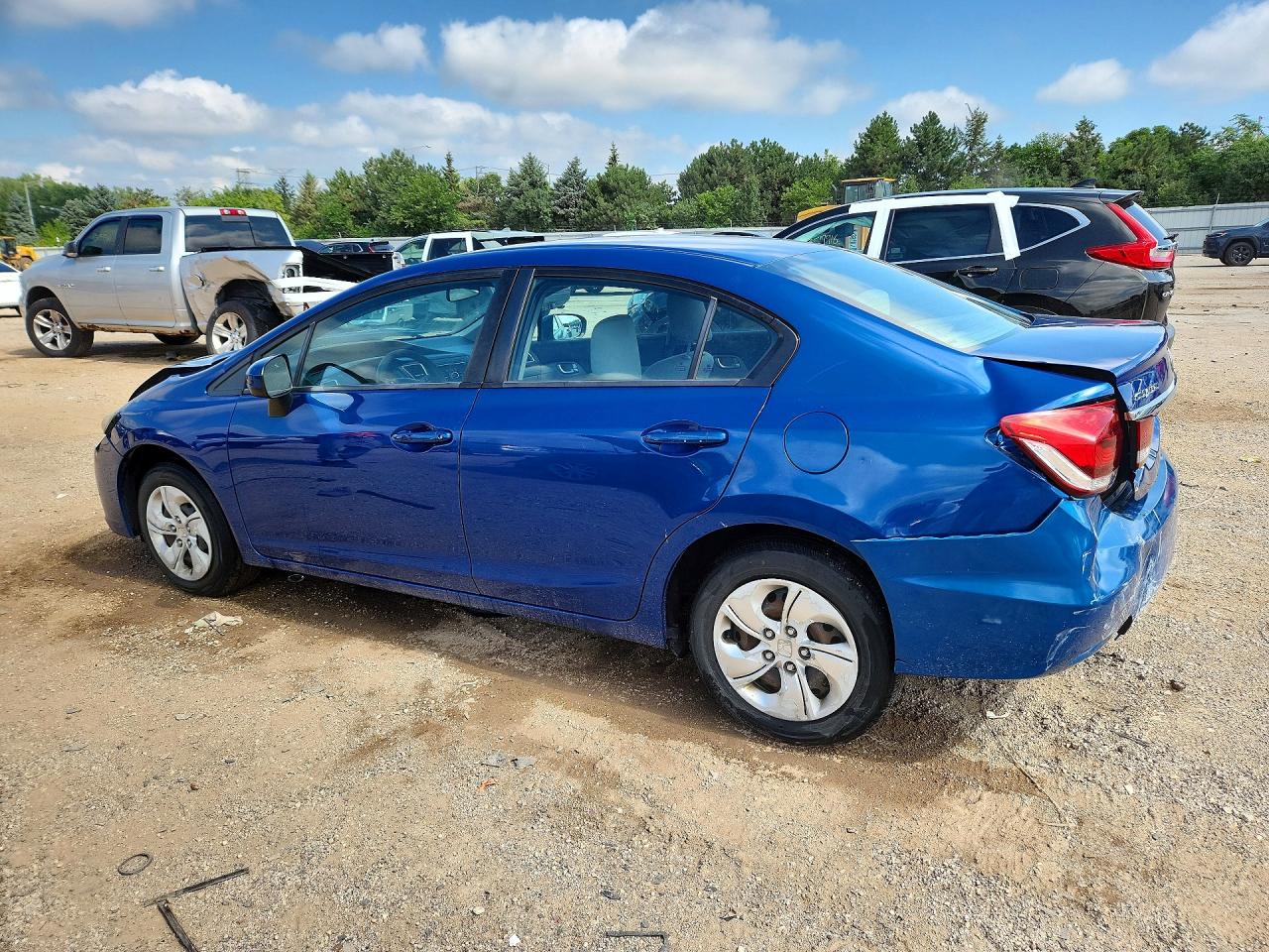 2014 Honda Civic Lx Синий vin: 19XFB2F5XEE005157