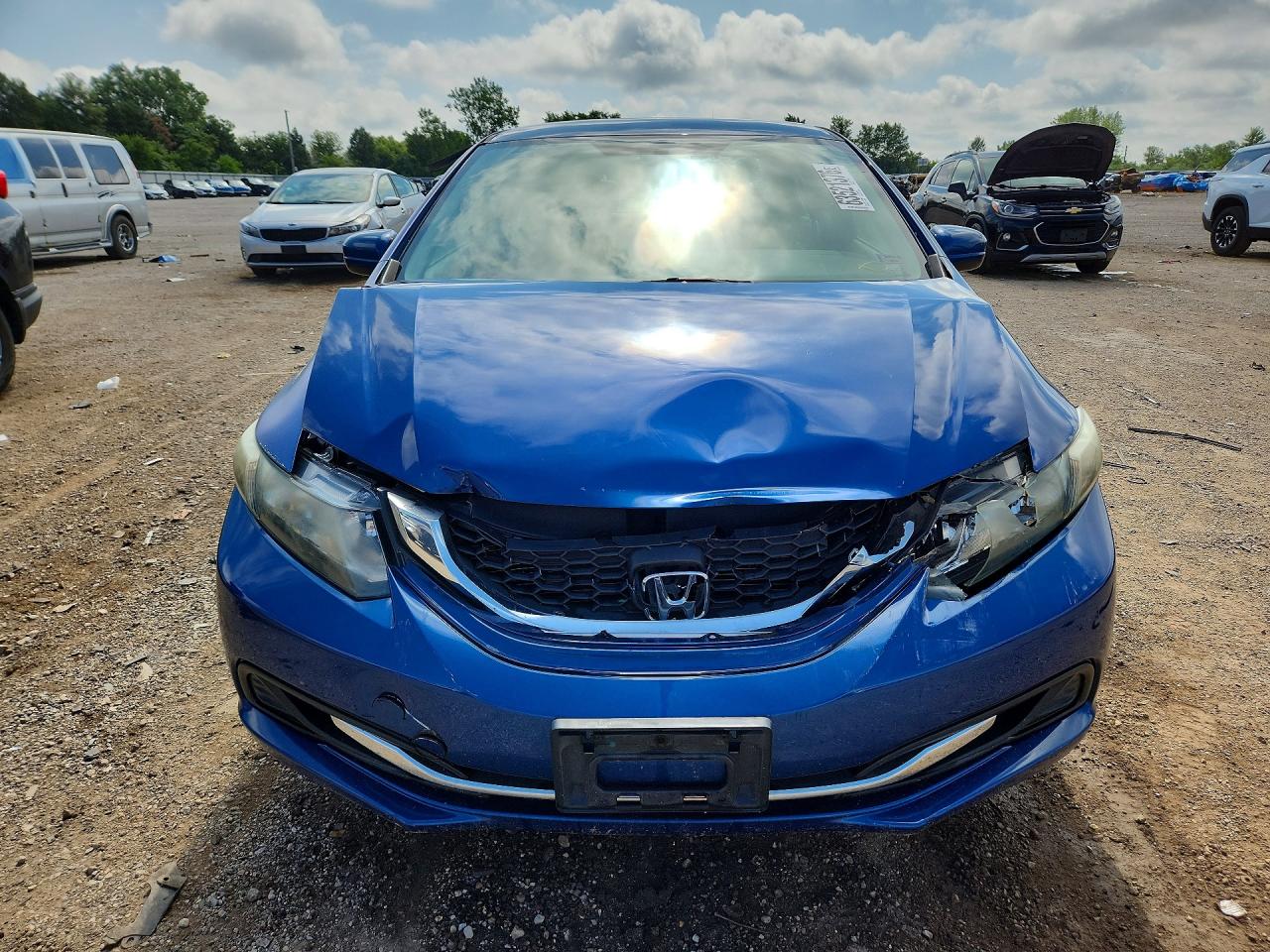 2014 Honda Civic Lx Синий vin: 19XFB2F5XEE005157
