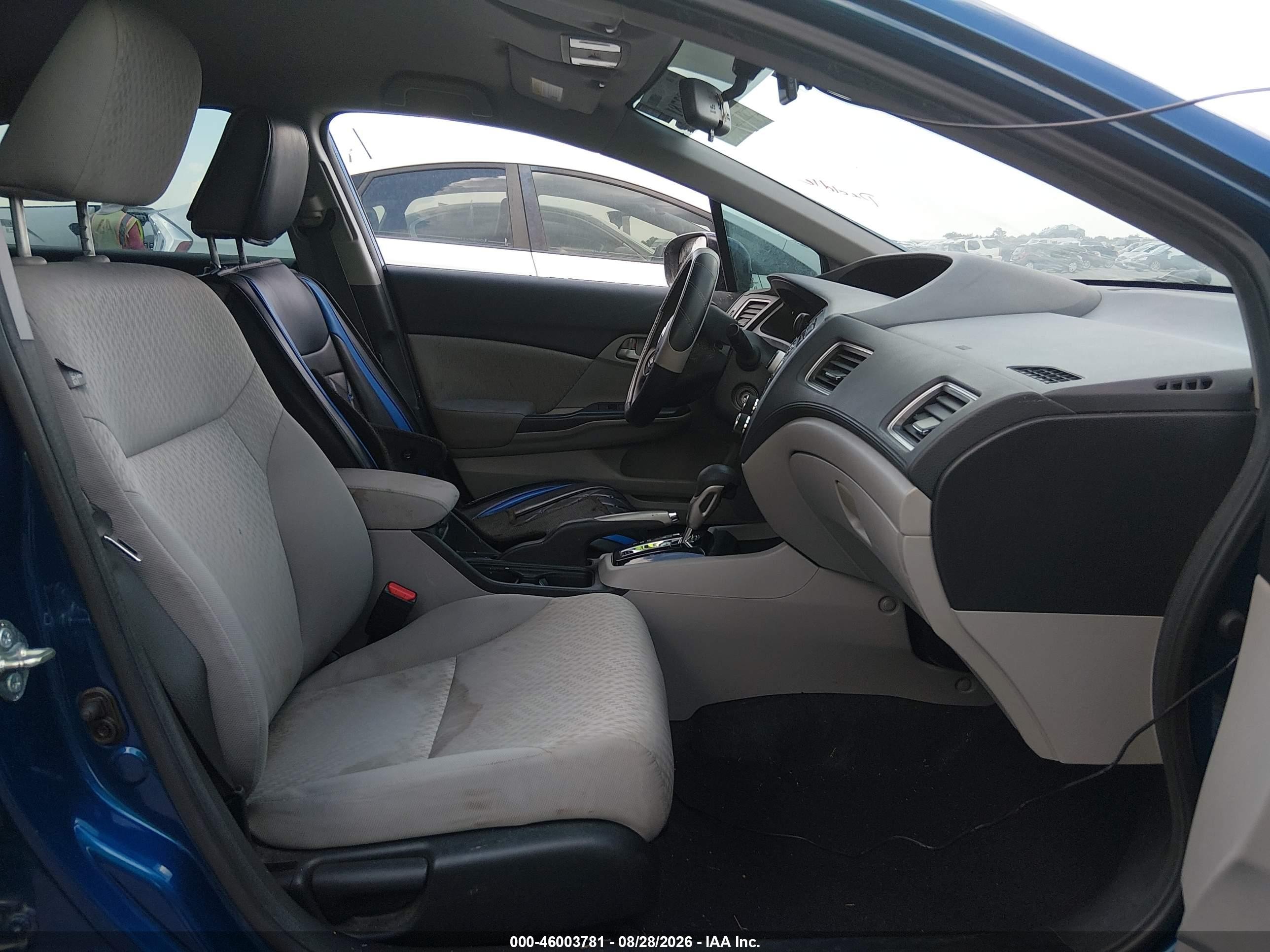 2014 Honda Civic Lx Blue vin: 19XFB2F5XEE005336