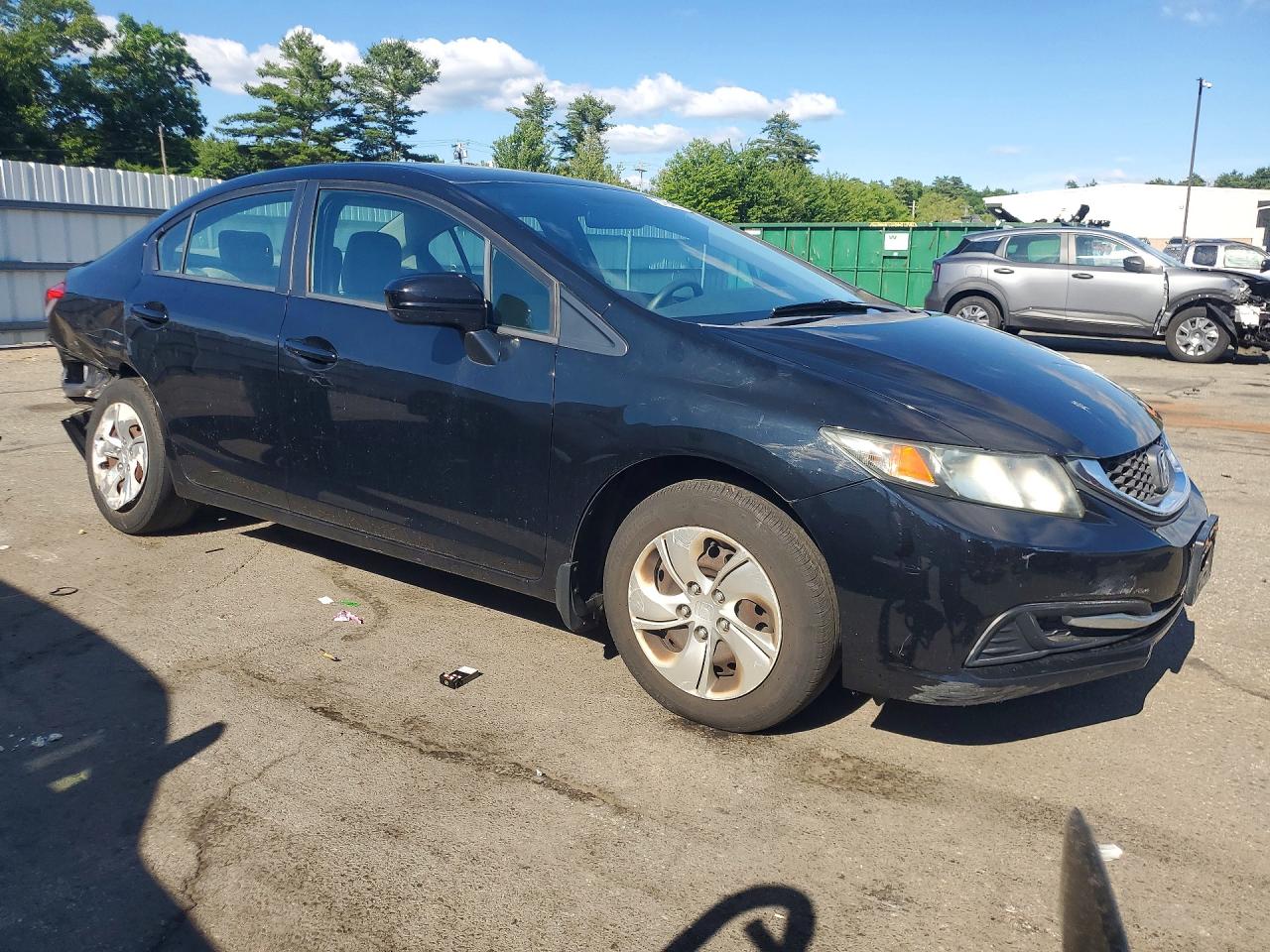 2014 Honda Civic Lx Black vin: 19XFB2F5XEE013551