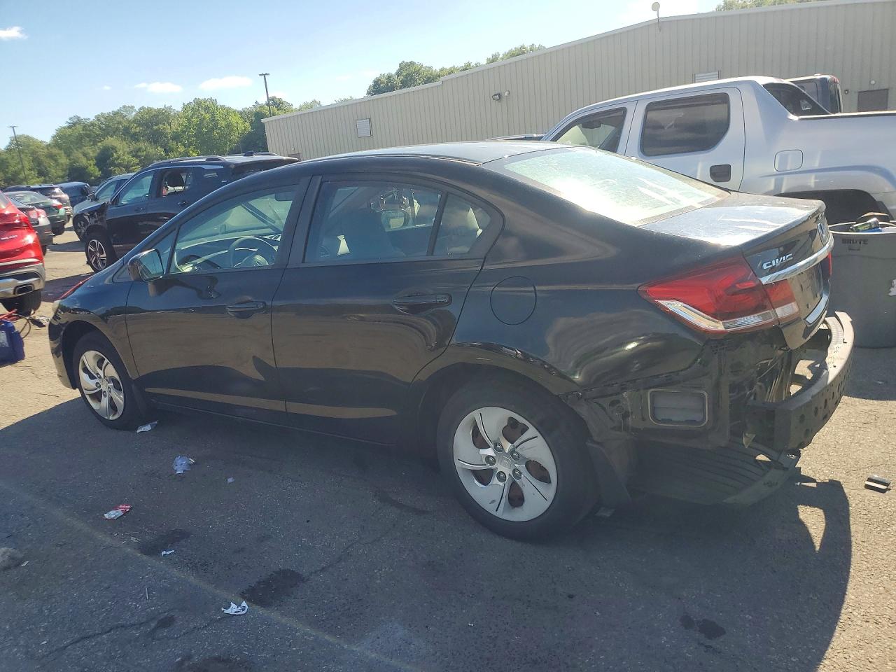 2014 Honda Civic Lx Black vin: 19XFB2F5XEE013551