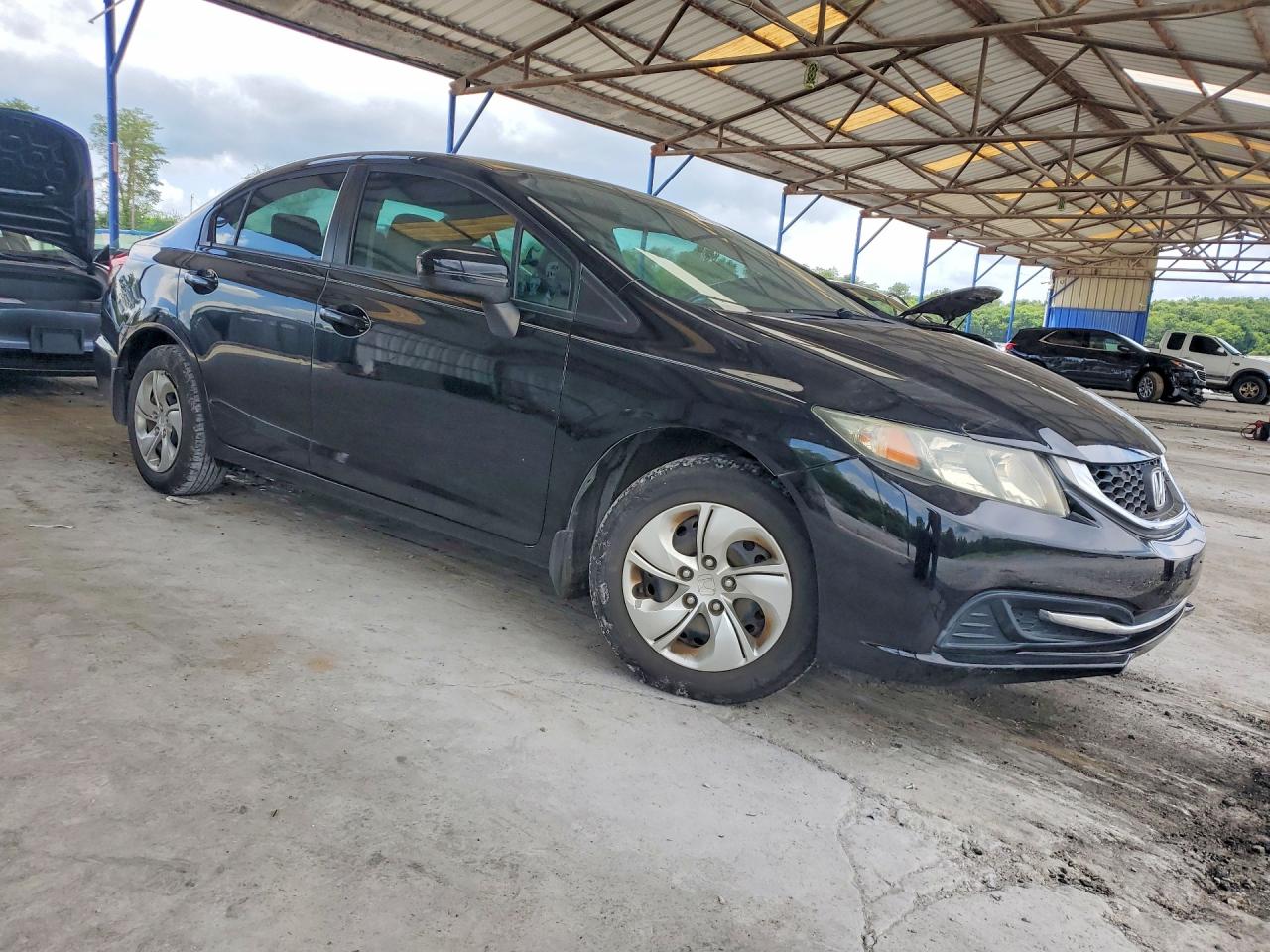 2014 Honda Civic Lx Black vin: 19XFB2F5XEE016031