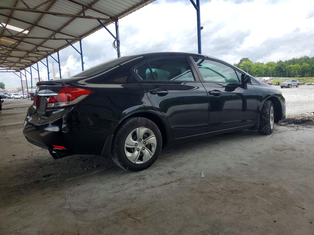 2014 Honda Civic Lx Black vin: 19XFB2F5XEE016031