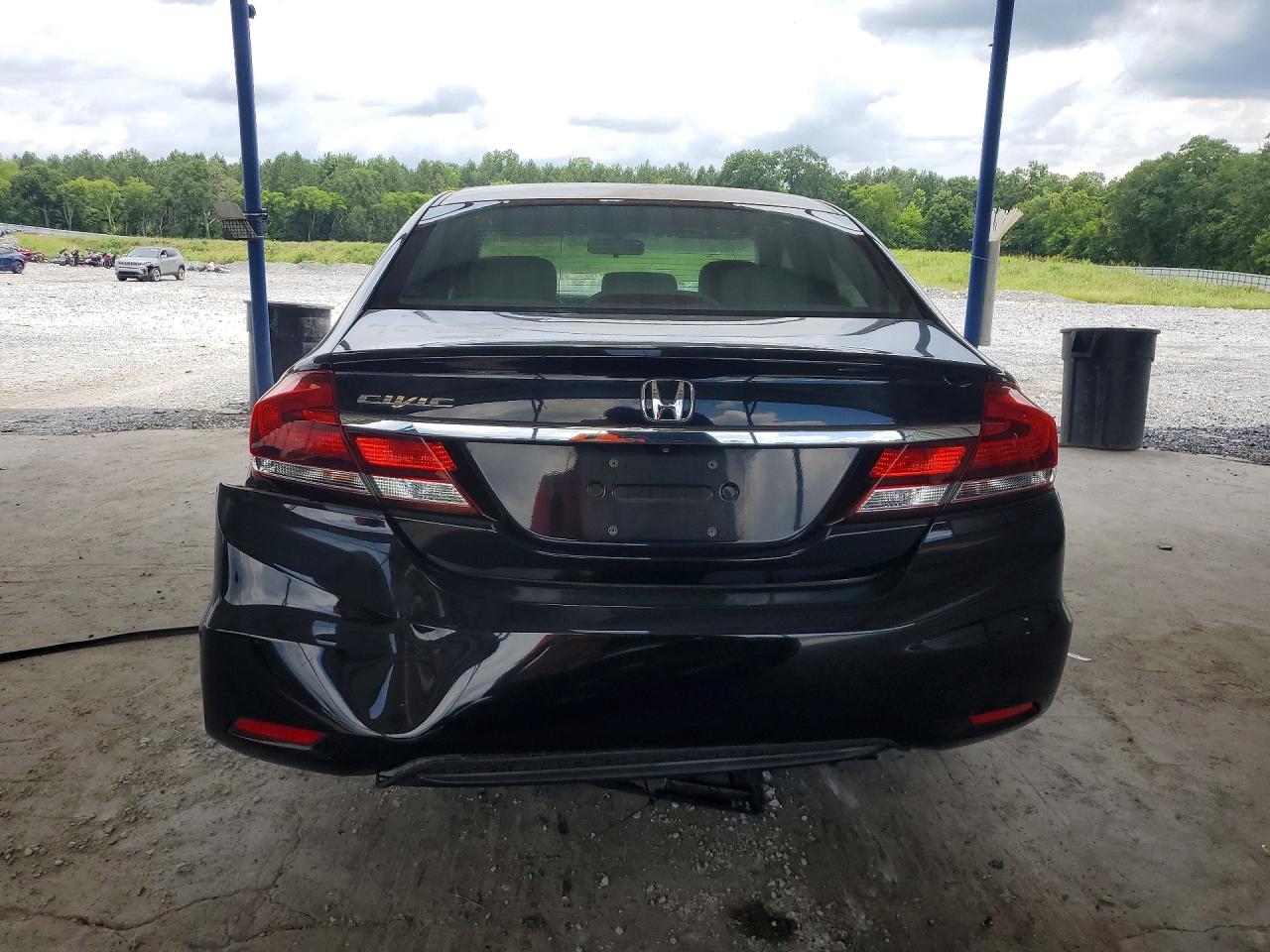 2014 Honda Civic Lx Black vin: 19XFB2F5XEE016031