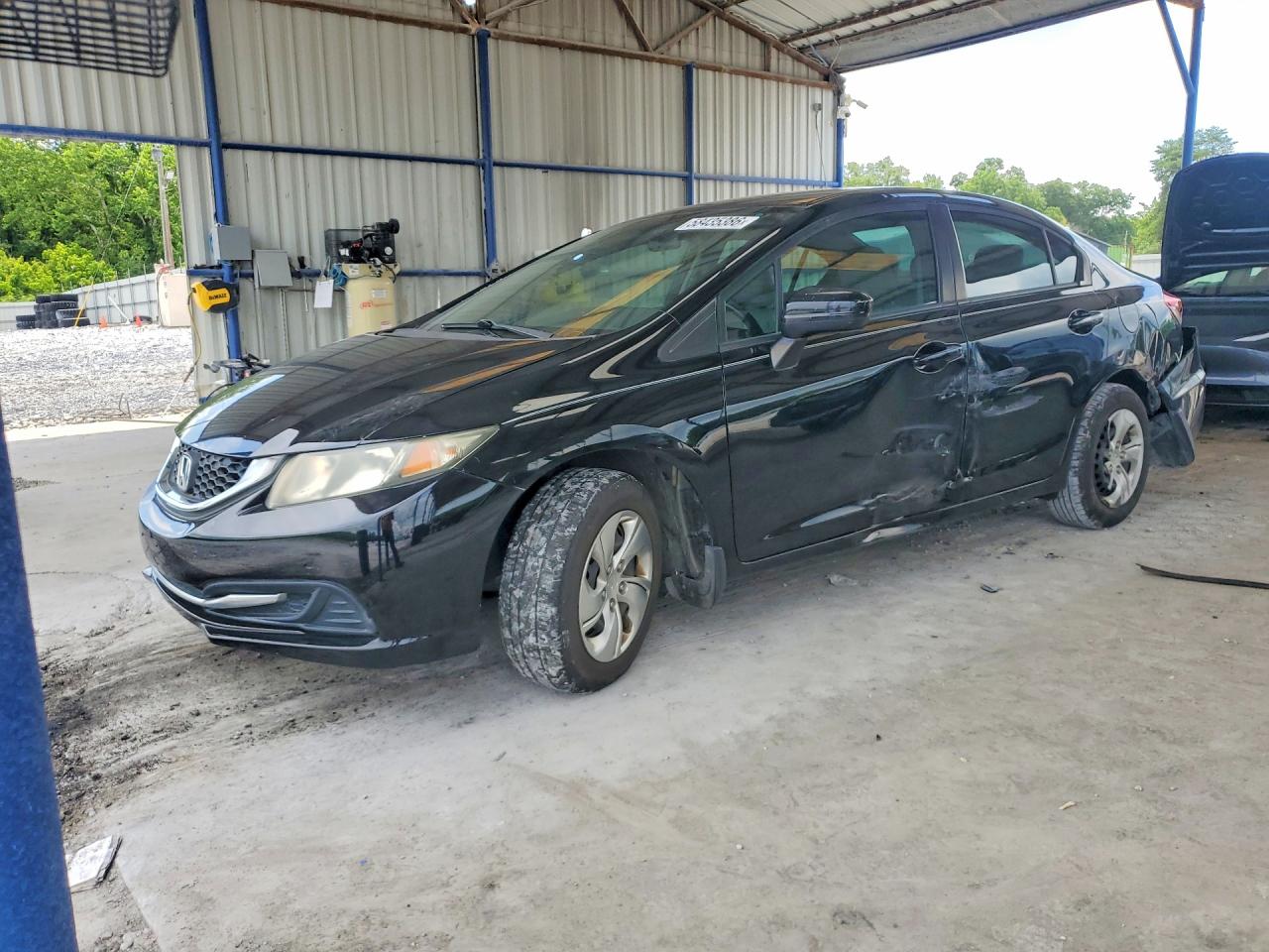 2014 Honda Civic Lx Black vin: 19XFB2F5XEE016031