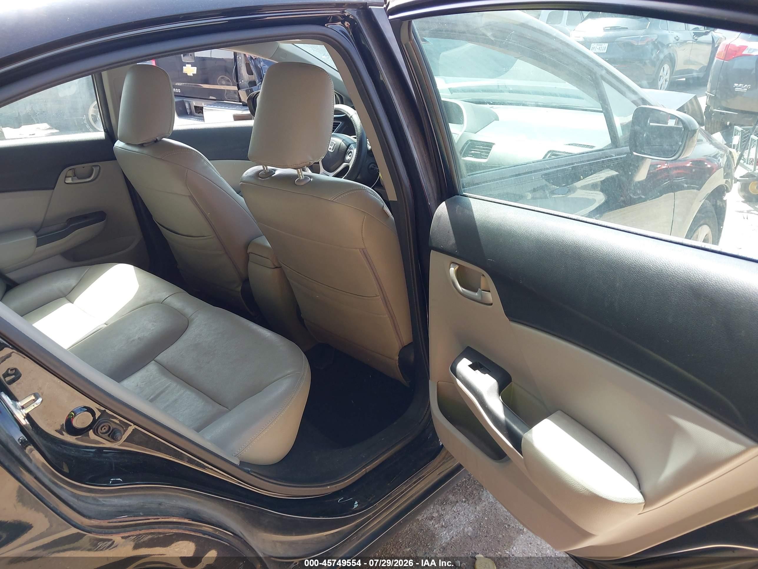 2014 Honda Civic Lx Black vin: 19XFB2F5XEE024887