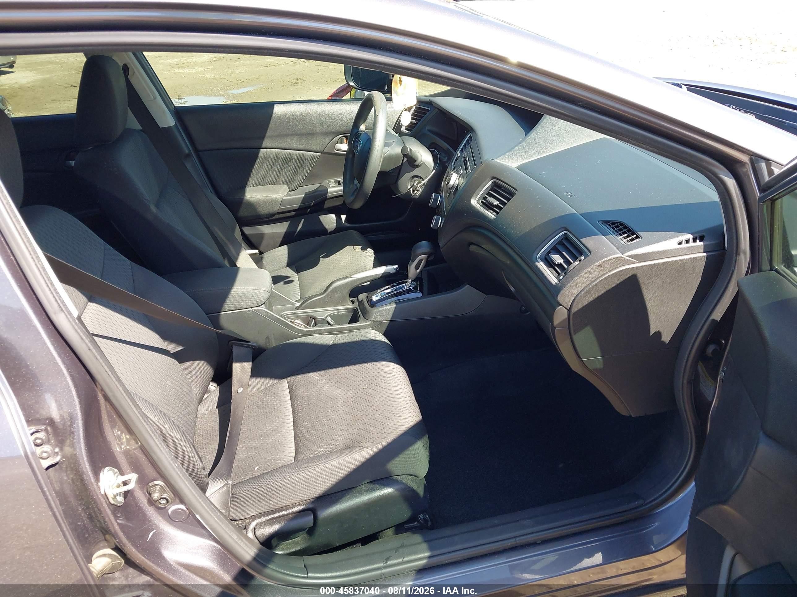 2014 Honda Civic Lx Gray vin: 19XFB2F5XEE039681