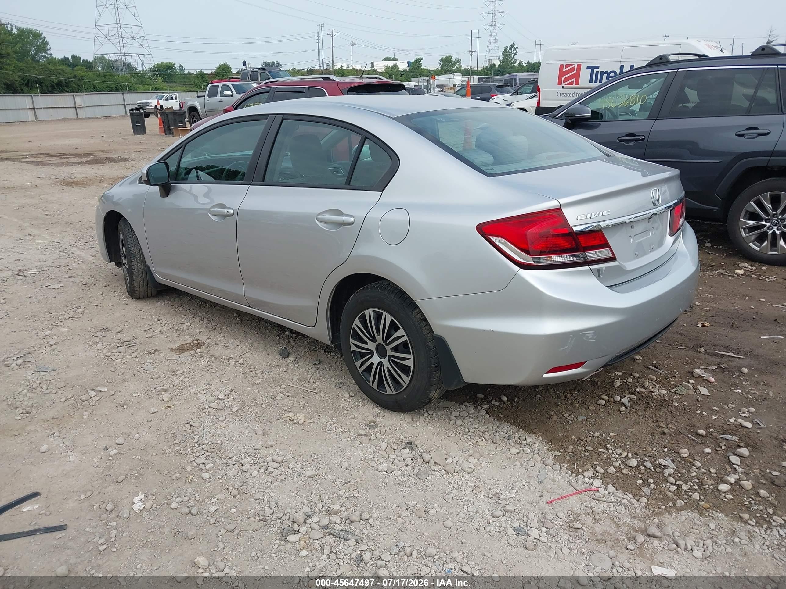 2014 Honda Civic Lx Silver vin: 19XFB2F5XEE042466