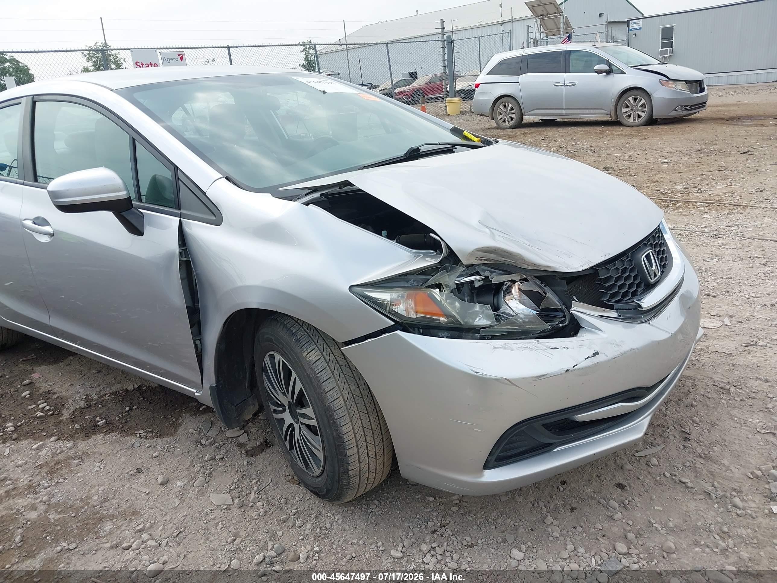 2014 Honda Civic Lx Silver vin: 19XFB2F5XEE042466