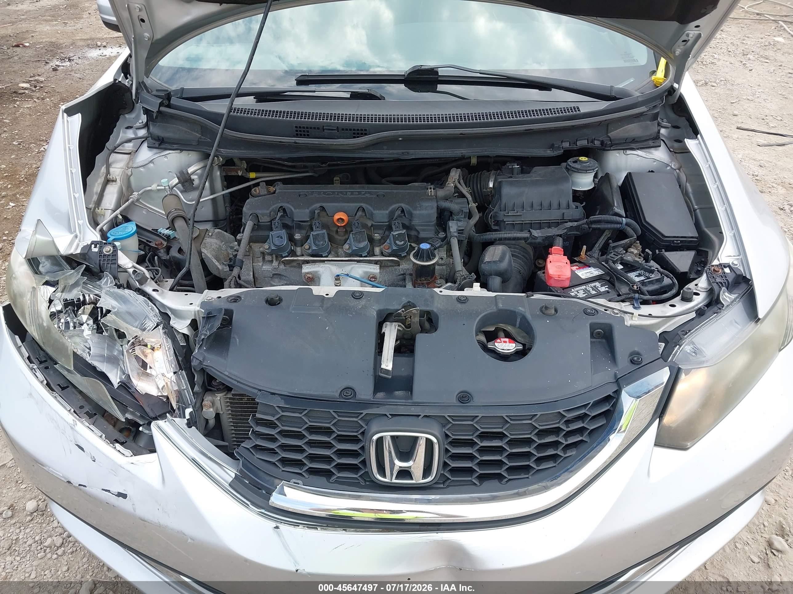 2014 Honda Civic Lx Silver vin: 19XFB2F5XEE042466