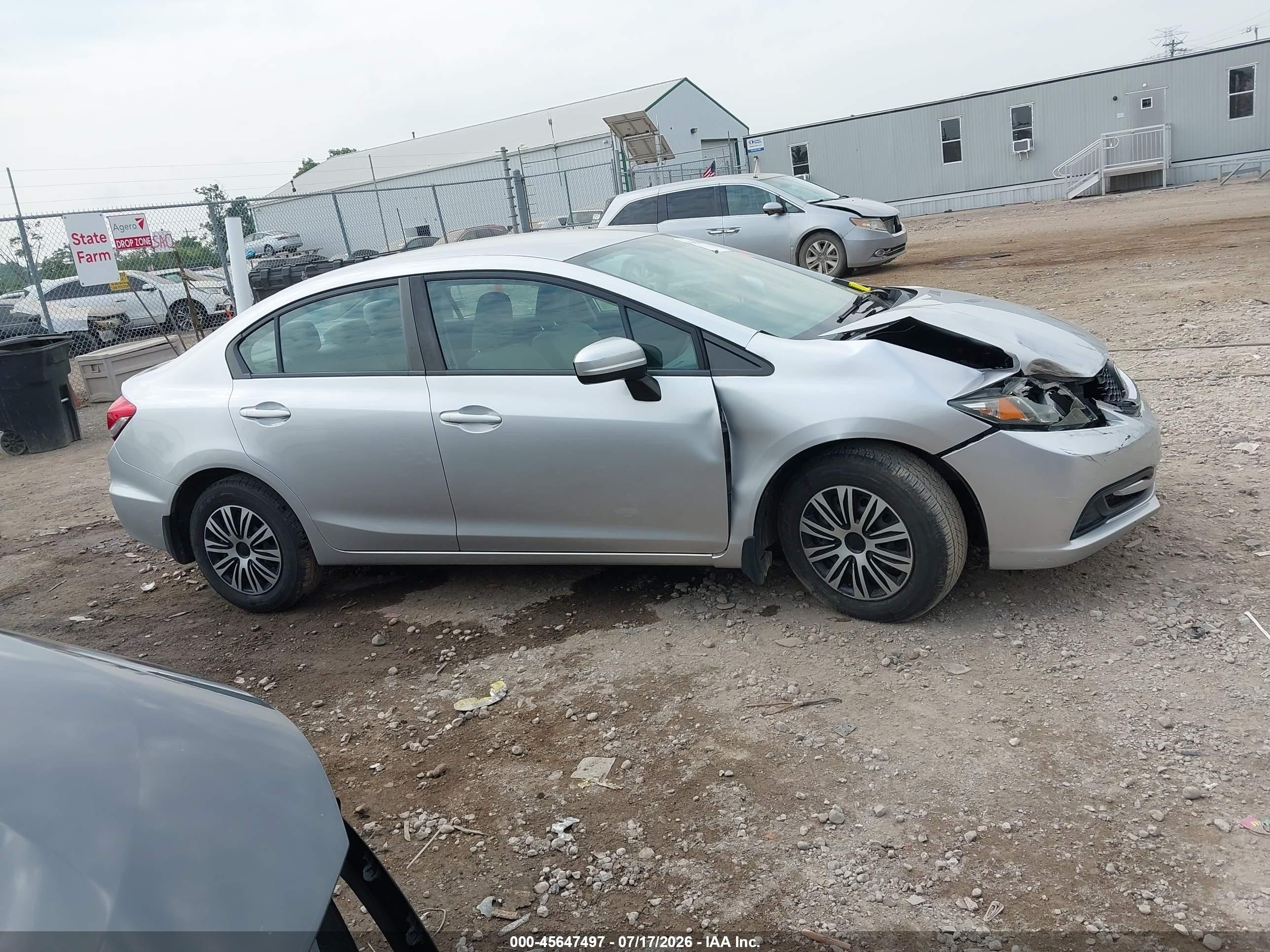 2014 Honda Civic Lx Silver vin: 19XFB2F5XEE042466