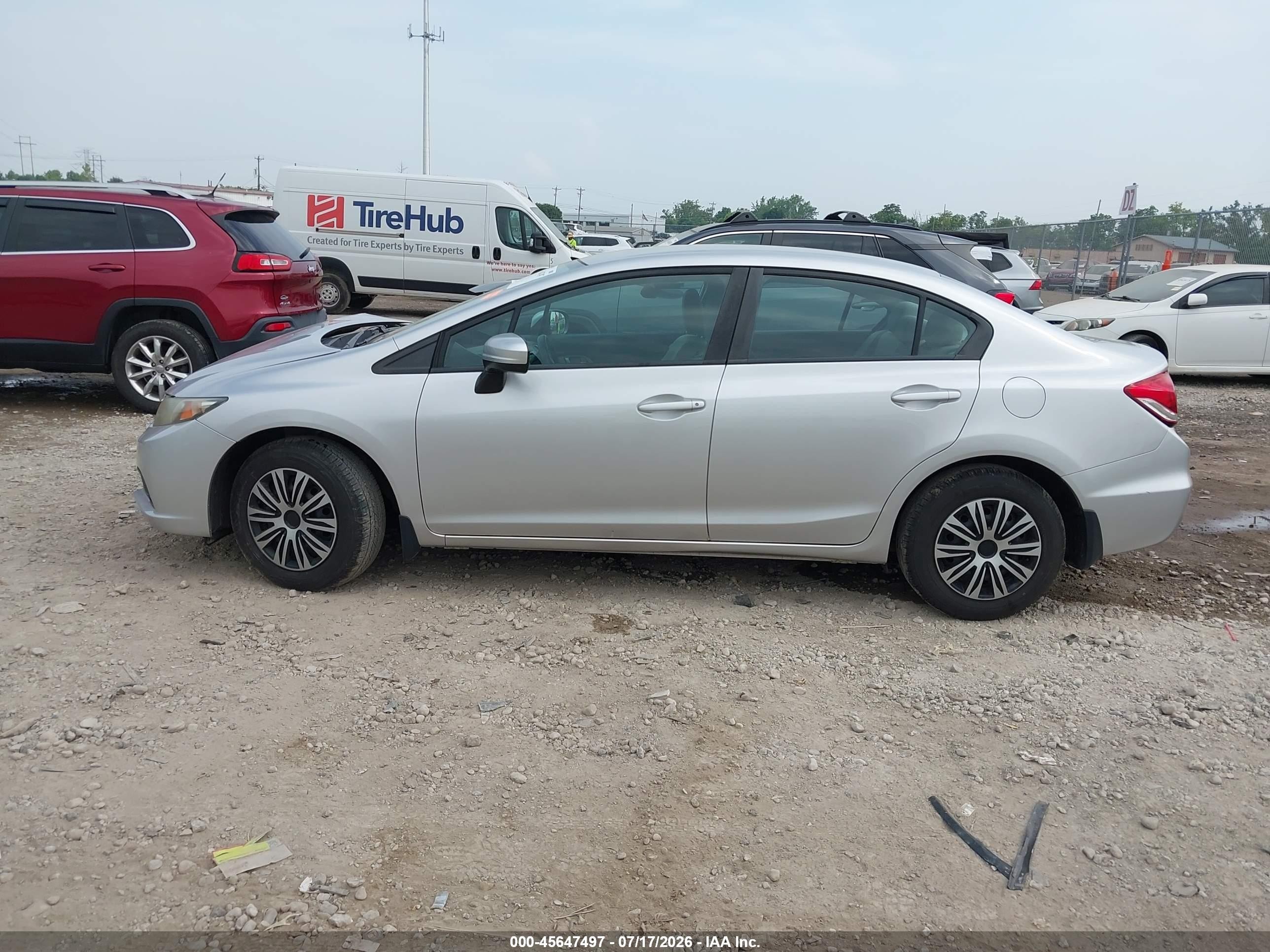 2014 Honda Civic Lx Silver vin: 19XFB2F5XEE042466
