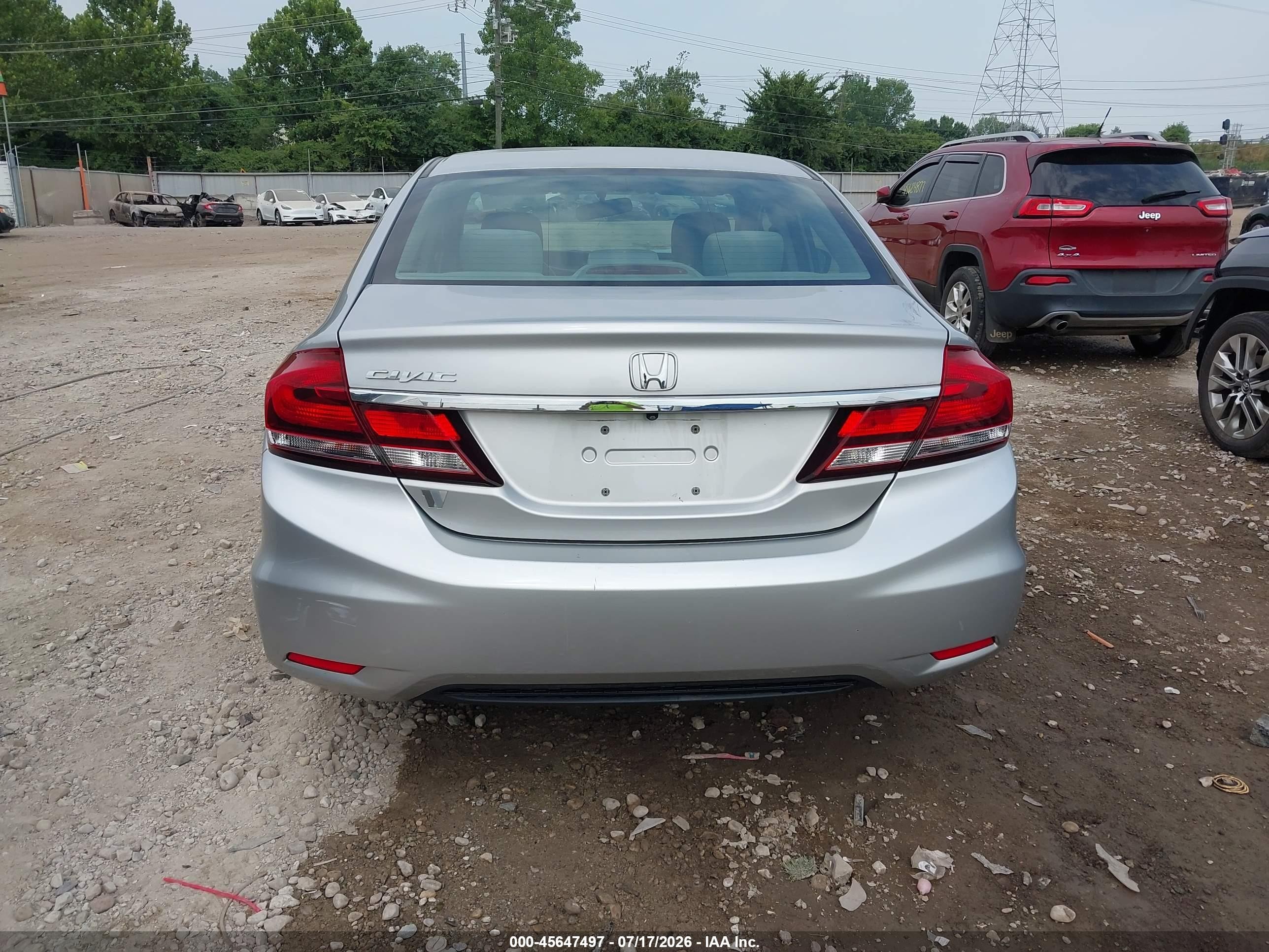 2014 Honda Civic Lx Silver vin: 19XFB2F5XEE042466