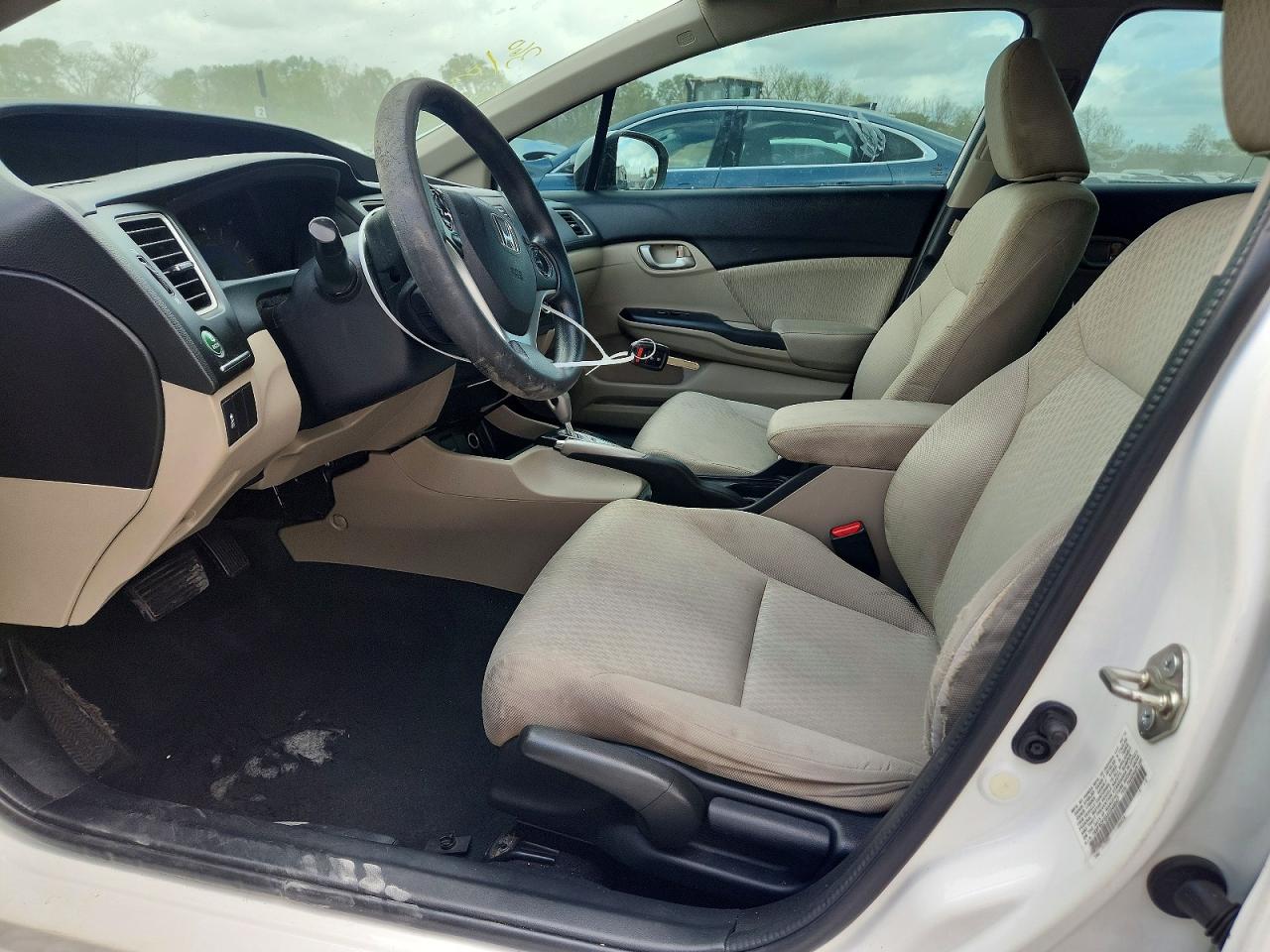 2014 Honda Civic Lx White vin: 19XFB2F5XEE046047