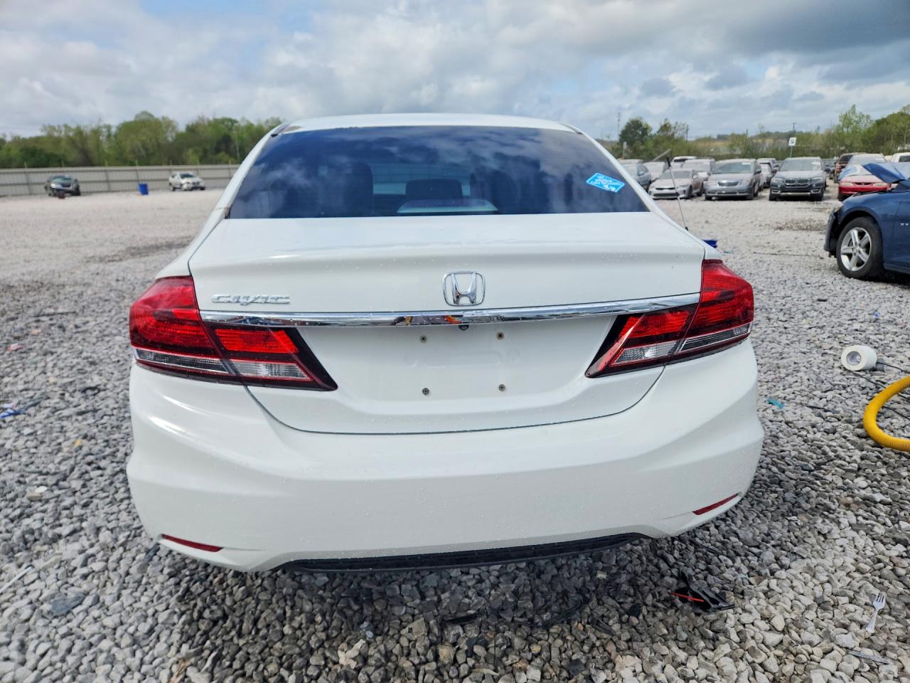 2014 Honda Civic Lx White vin: 19XFB2F5XEE046047