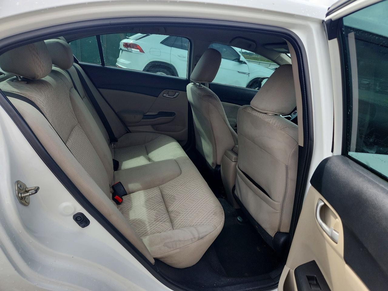 2014 Honda Civic Lx White vin: 19XFB2F5XEE046047