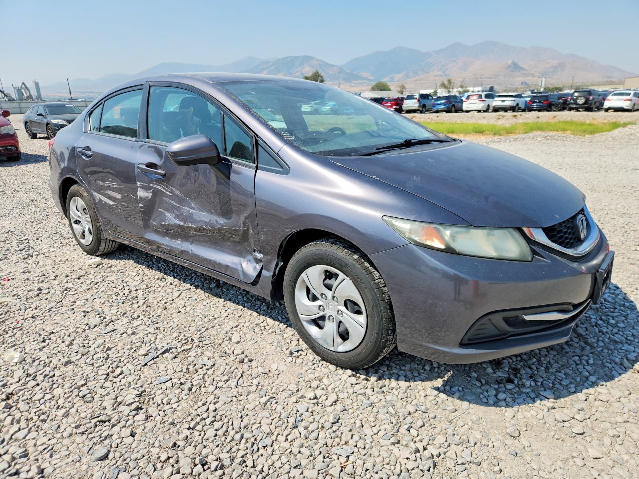 2014 Honda Civic Lx Charcoal vin: 19XFB2F5XEE047831
