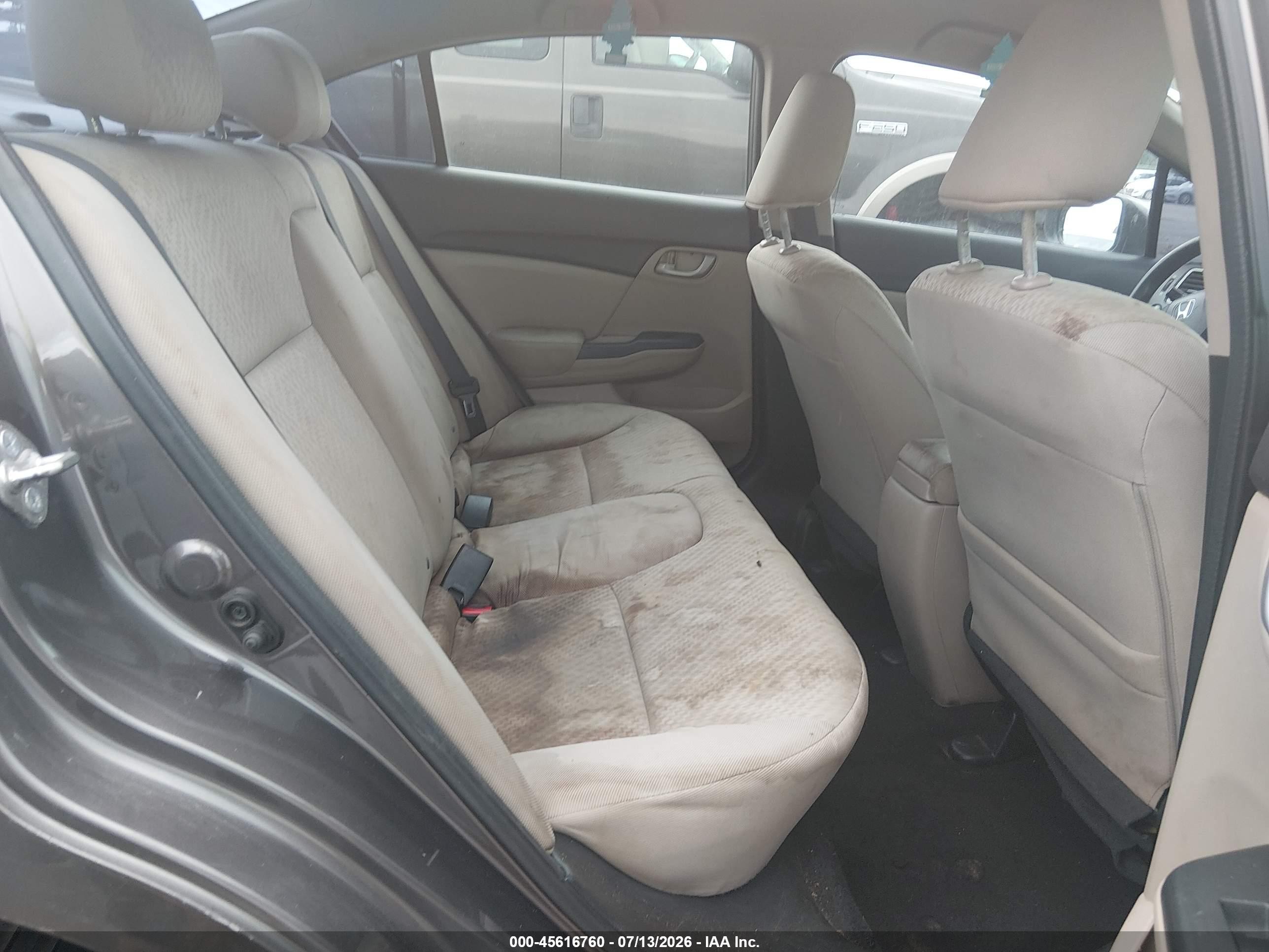 2014 Honda Civic Lx Серый vin: 19XFB2F5XEE055119