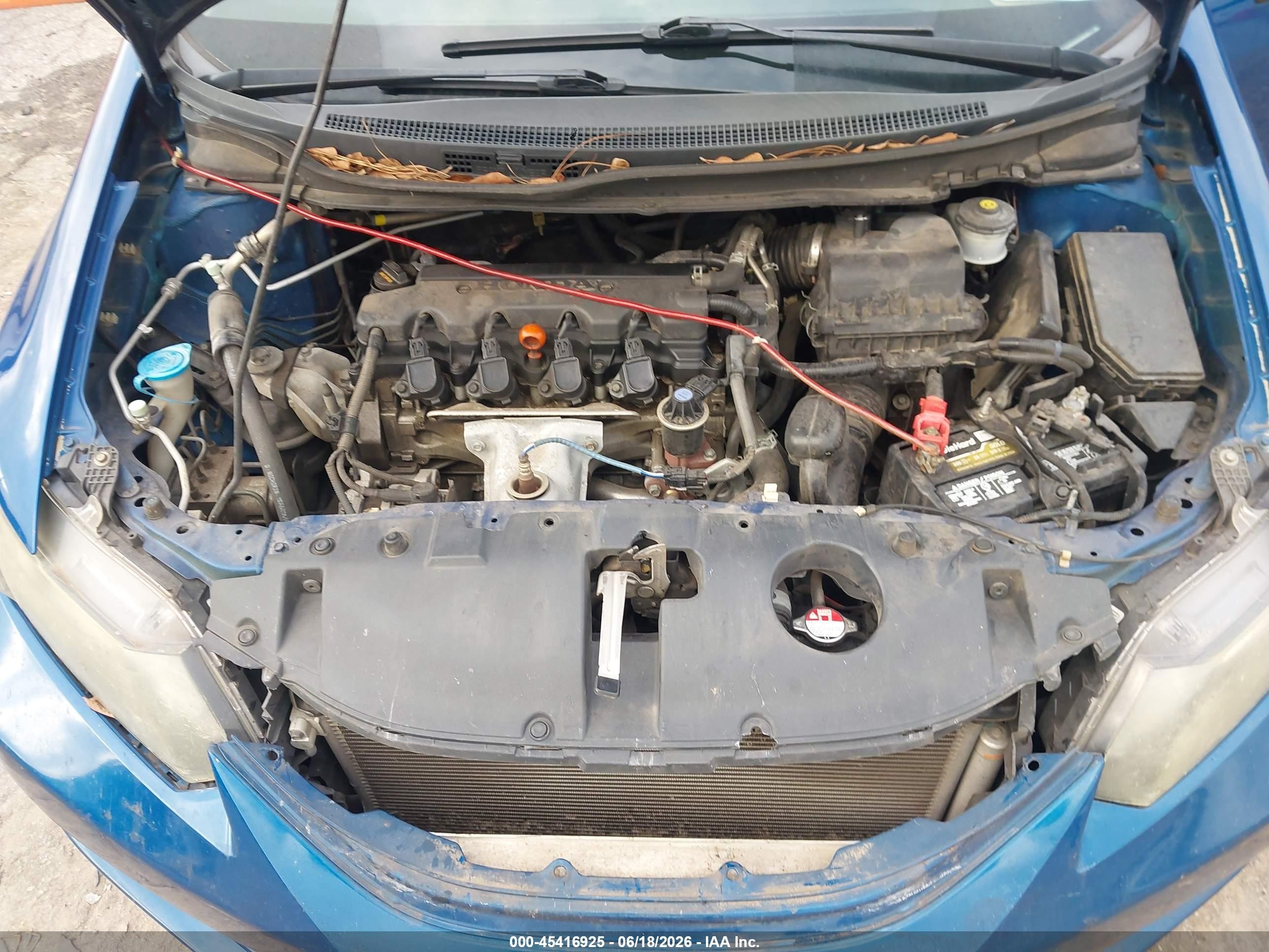 2014 Honda Civic Lx Blue vin: 19XFB2F5XEE066766