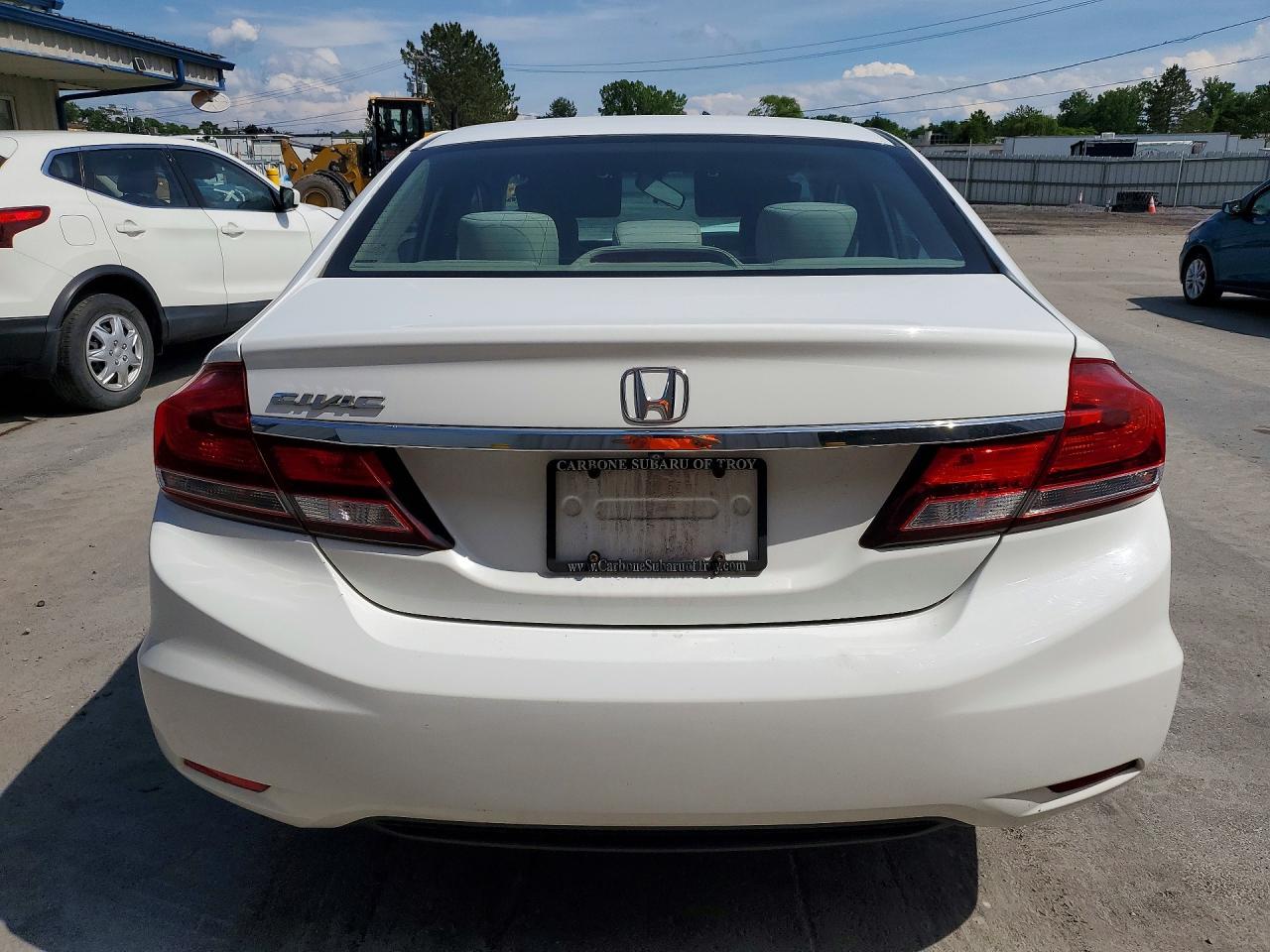 2014 Honda Civic Lx White vin: 19XFB2F5XEE068467
