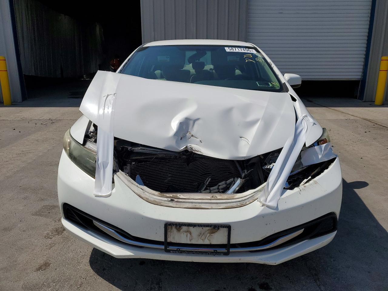 2014 Honda Civic Lx White vin: 19XFB2F5XEE068467