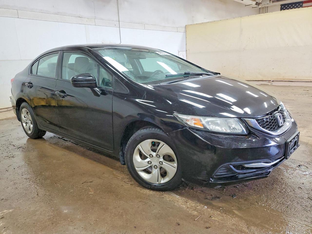 2014 Honda Civic Lx Black vin: 19XFB2F5XEE070316