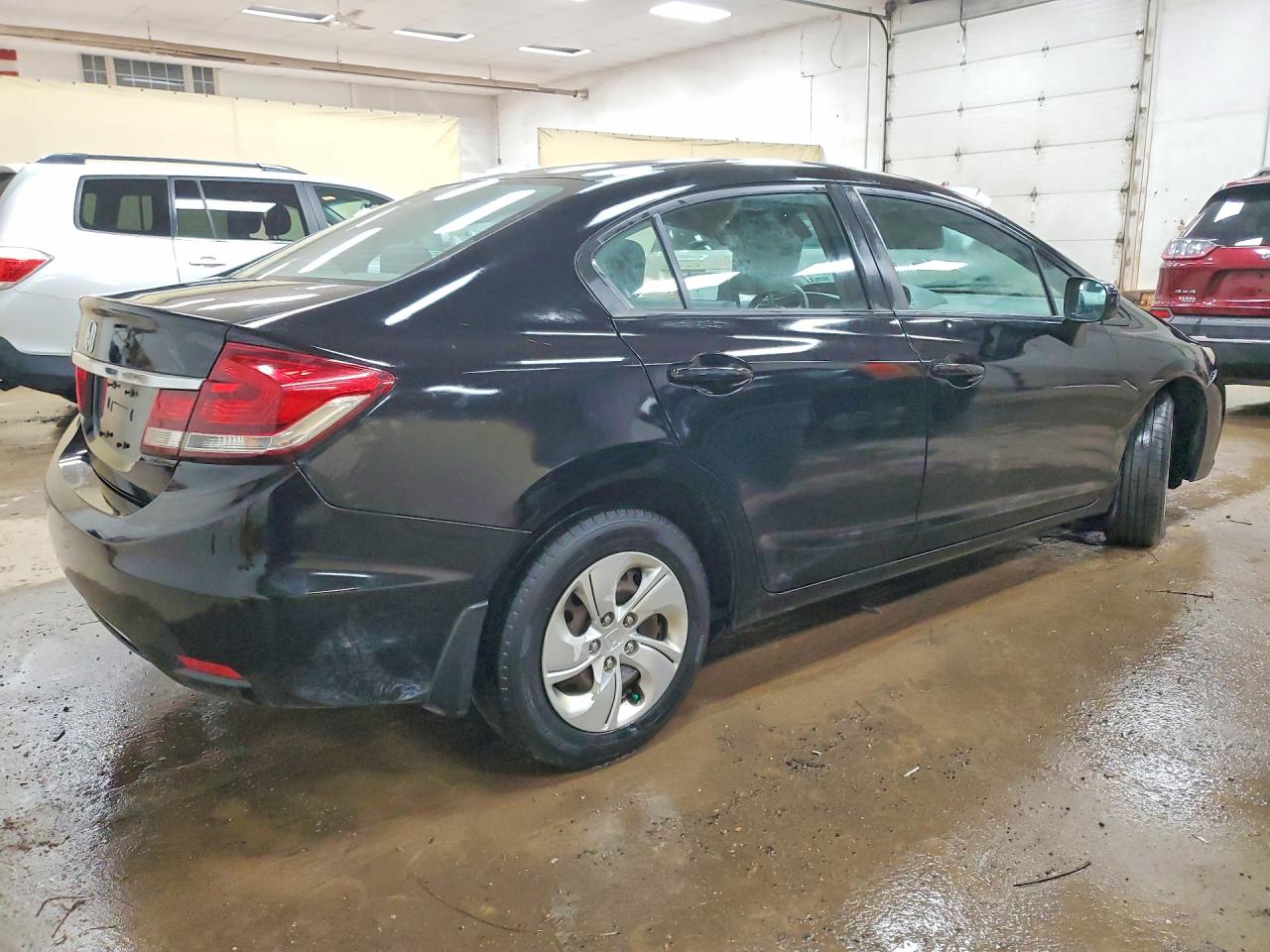 2014 Honda Civic Lx Black vin: 19XFB2F5XEE070316