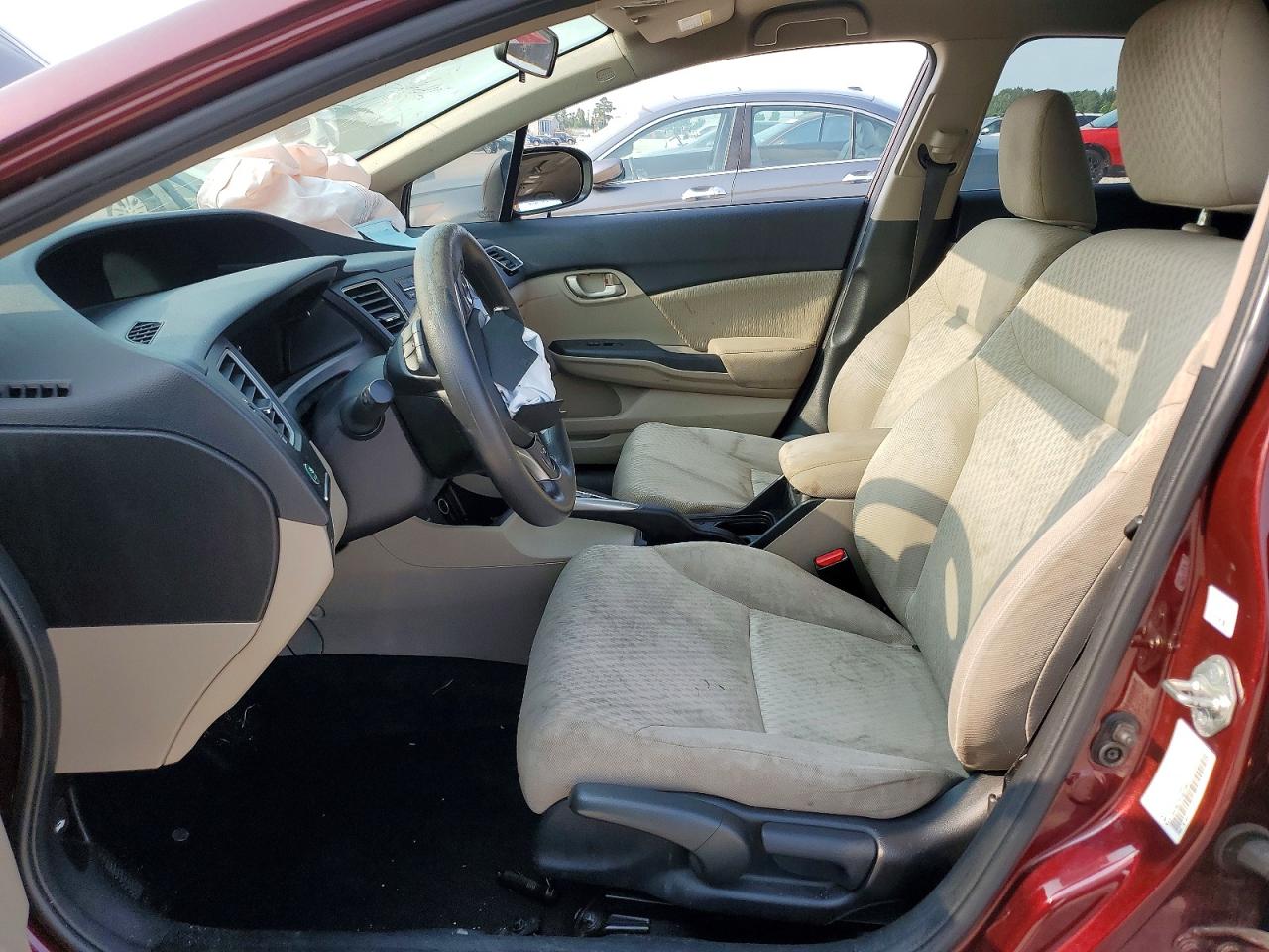 2014 Honda Civic Lx Red vin: 19XFB2F5XEE070641