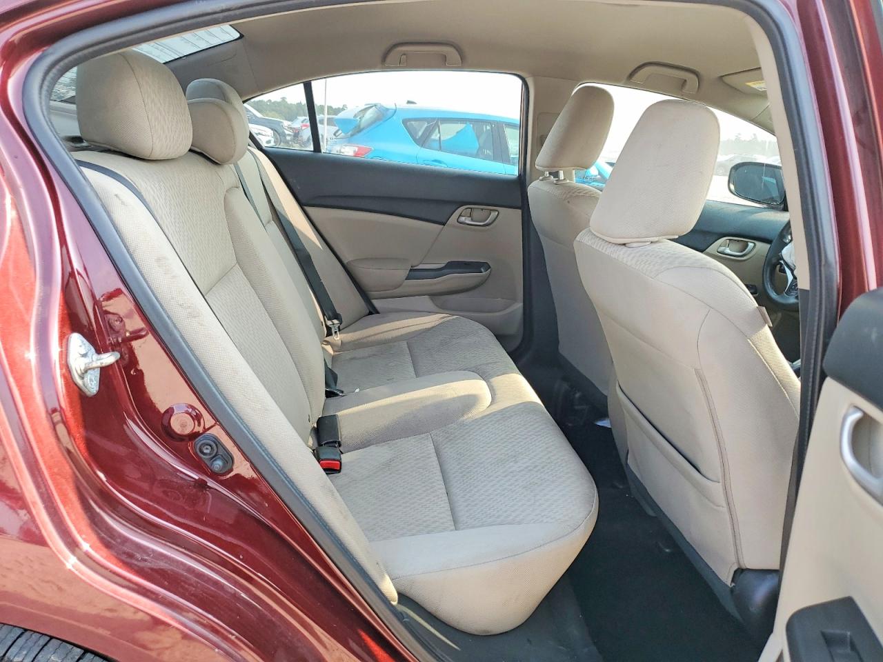 2014 Honda Civic Lx Red vin: 19XFB2F5XEE070641