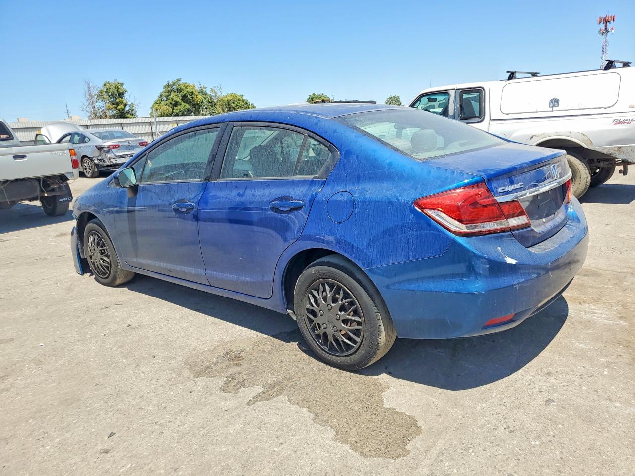 2014 Honda Civic Lx Blue vin: 19XFB2F5XEE074513