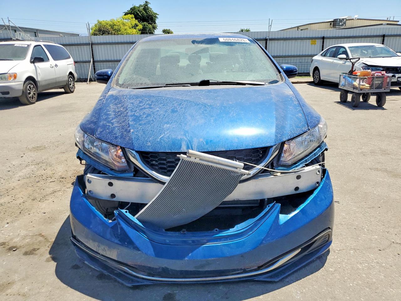 2014 Honda Civic Lx Blue vin: 19XFB2F5XEE074513