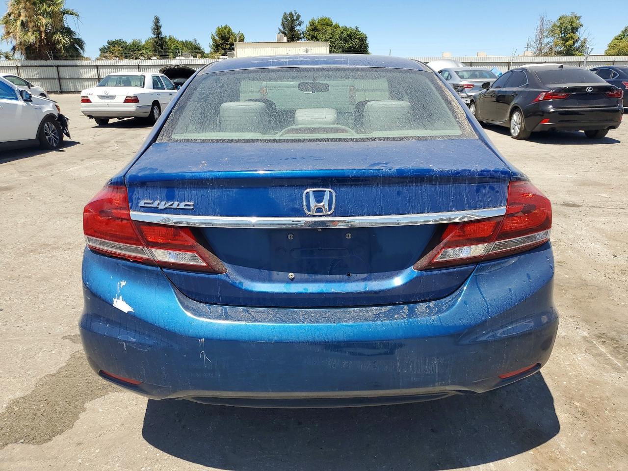 2014 Honda Civic Lx Blue vin: 19XFB2F5XEE074513