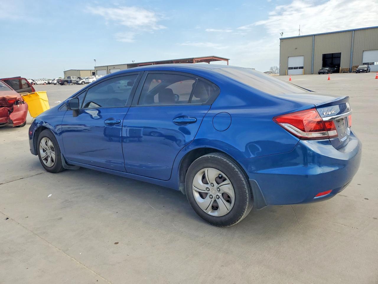 2014 Honda Civic Lx Blue vin: 19XFB2F5XEE086550
