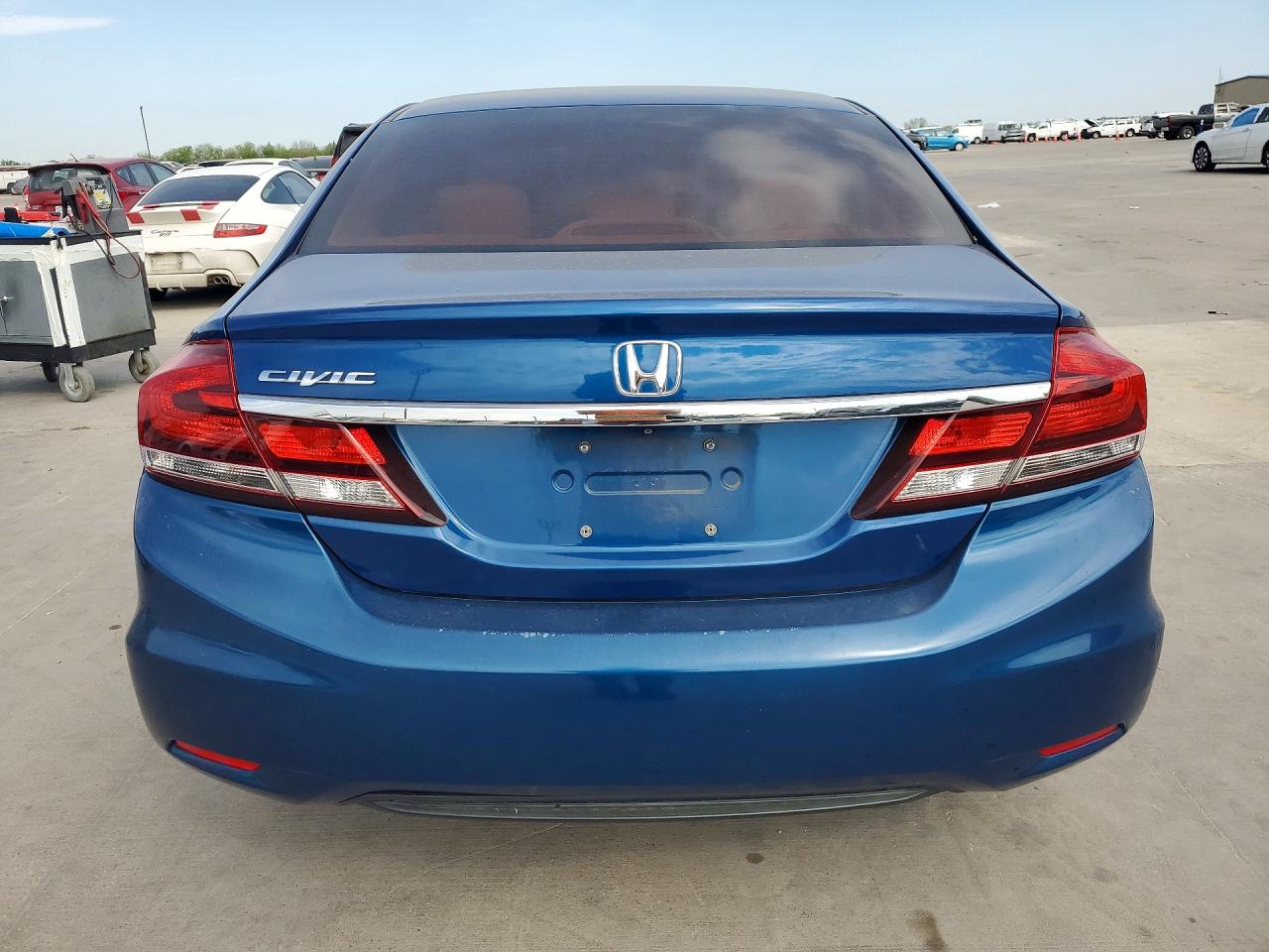 2014 Honda Civic Lx Blue vin: 19XFB2F5XEE086550