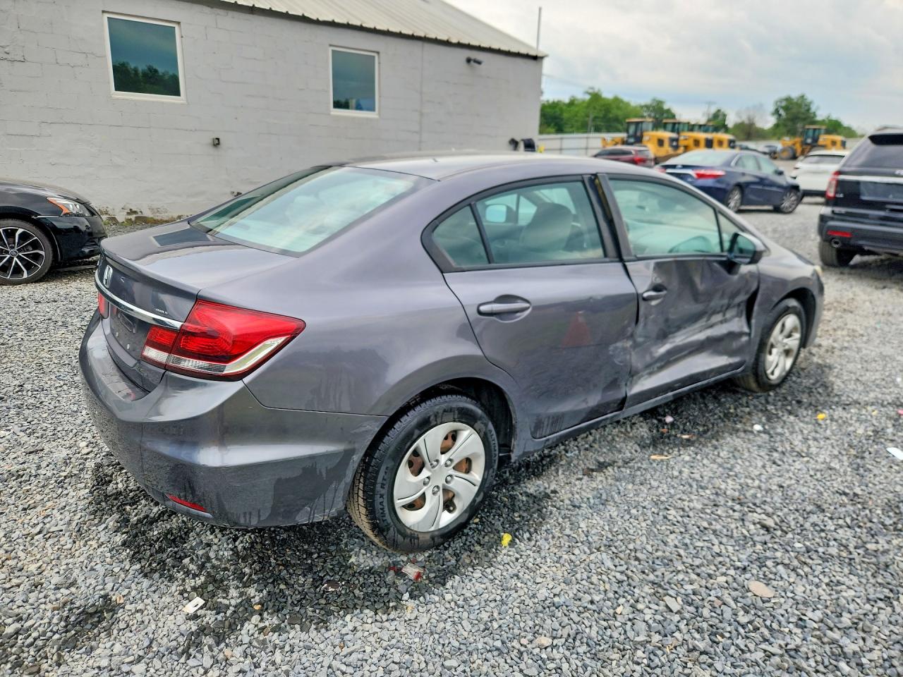 2014 Honda Civic Lx Gray vin: 19XFB2F5XEE202412