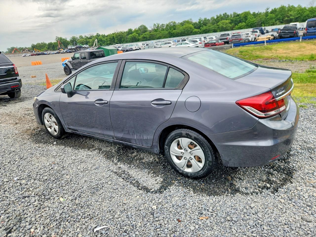 2014 Honda Civic Lx Gray vin: 19XFB2F5XEE202412