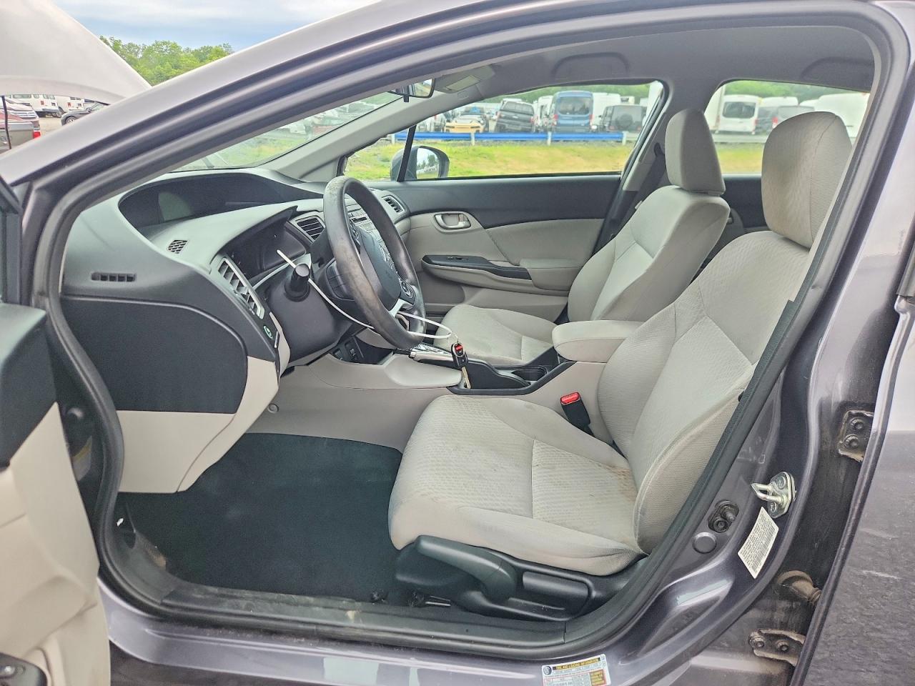 2014 Honda Civic Lx Gray vin: 19XFB2F5XEE202412