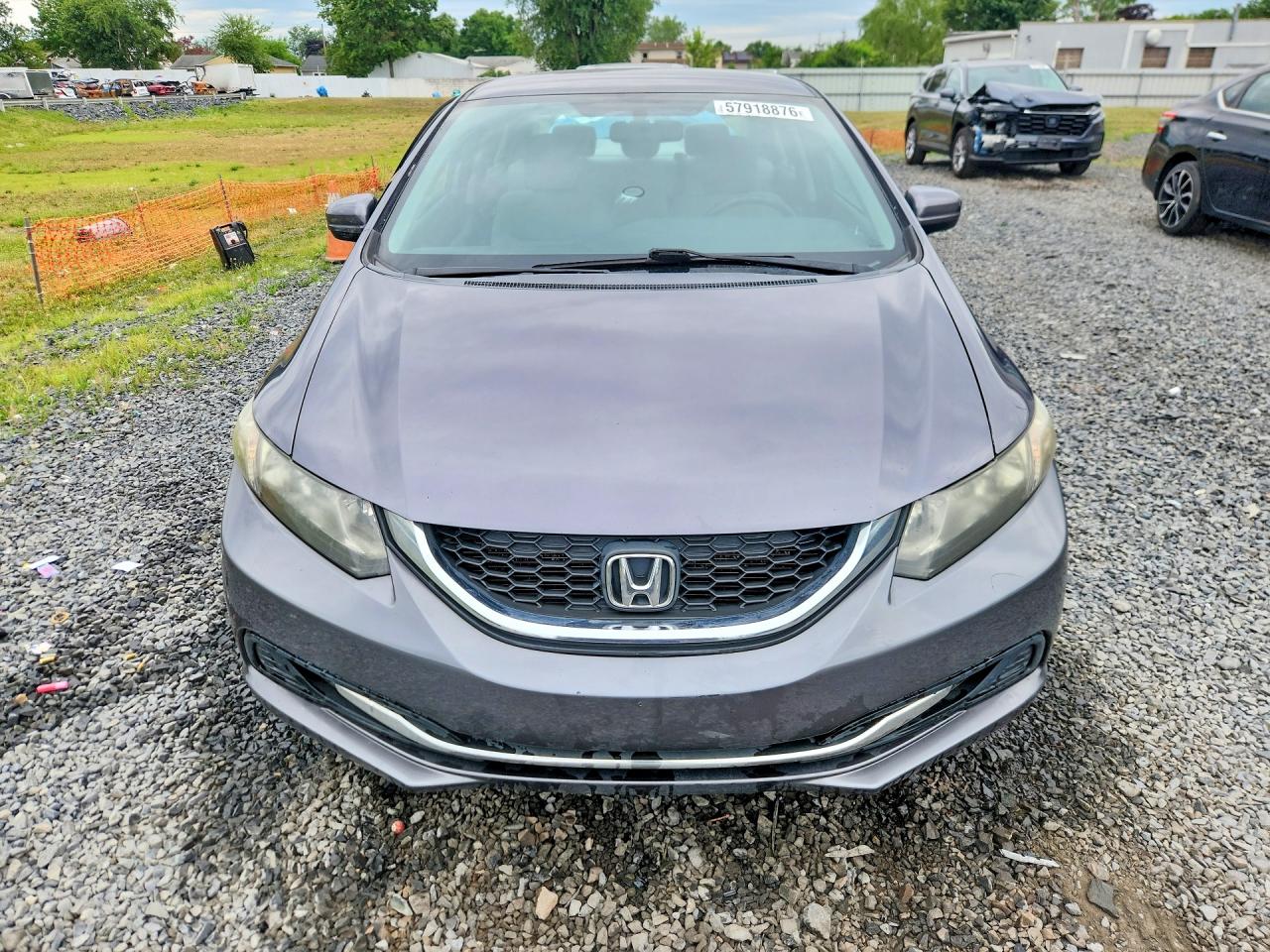 2014 Honda Civic Lx Gray vin: 19XFB2F5XEE202412
