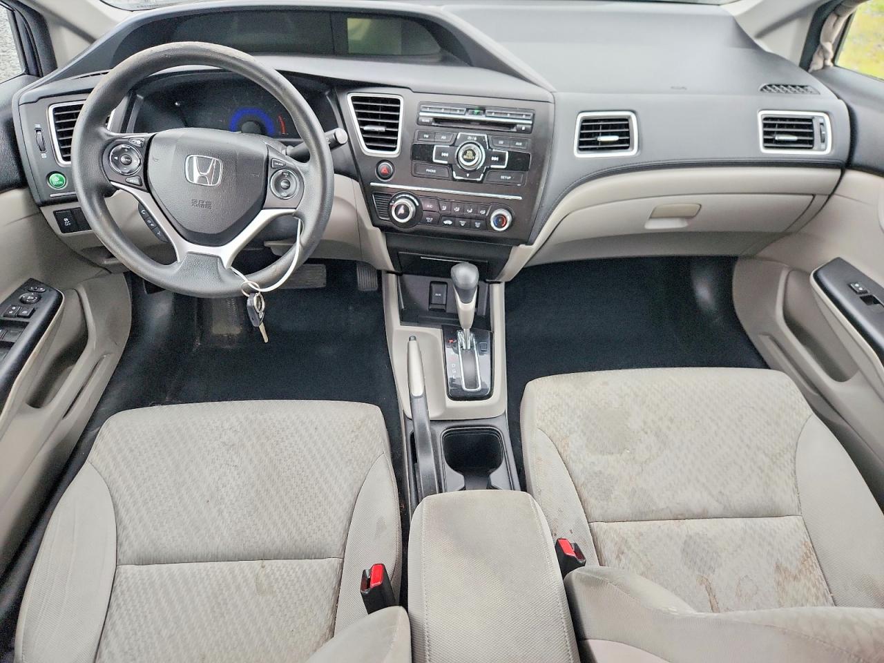 2014 Honda Civic Lx Gray vin: 19XFB2F5XEE202412