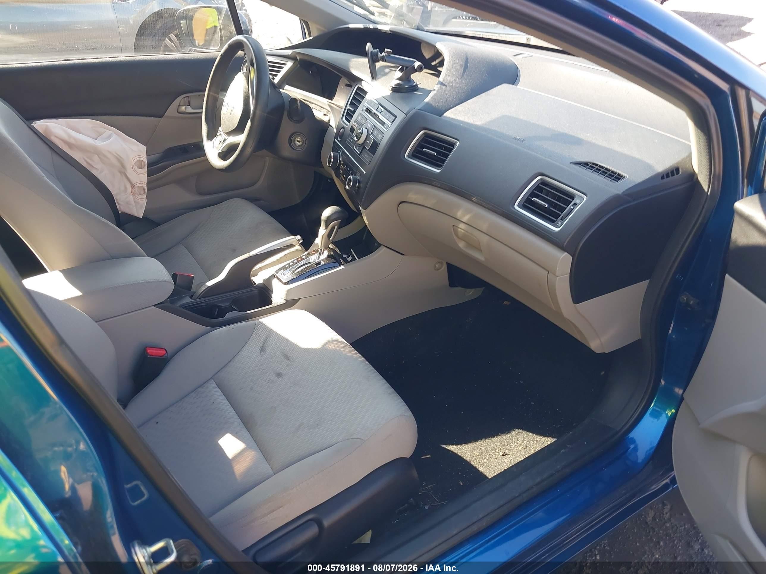 2014 Honda Civic Lx Blue vin: 19XFB2F5XEE212714