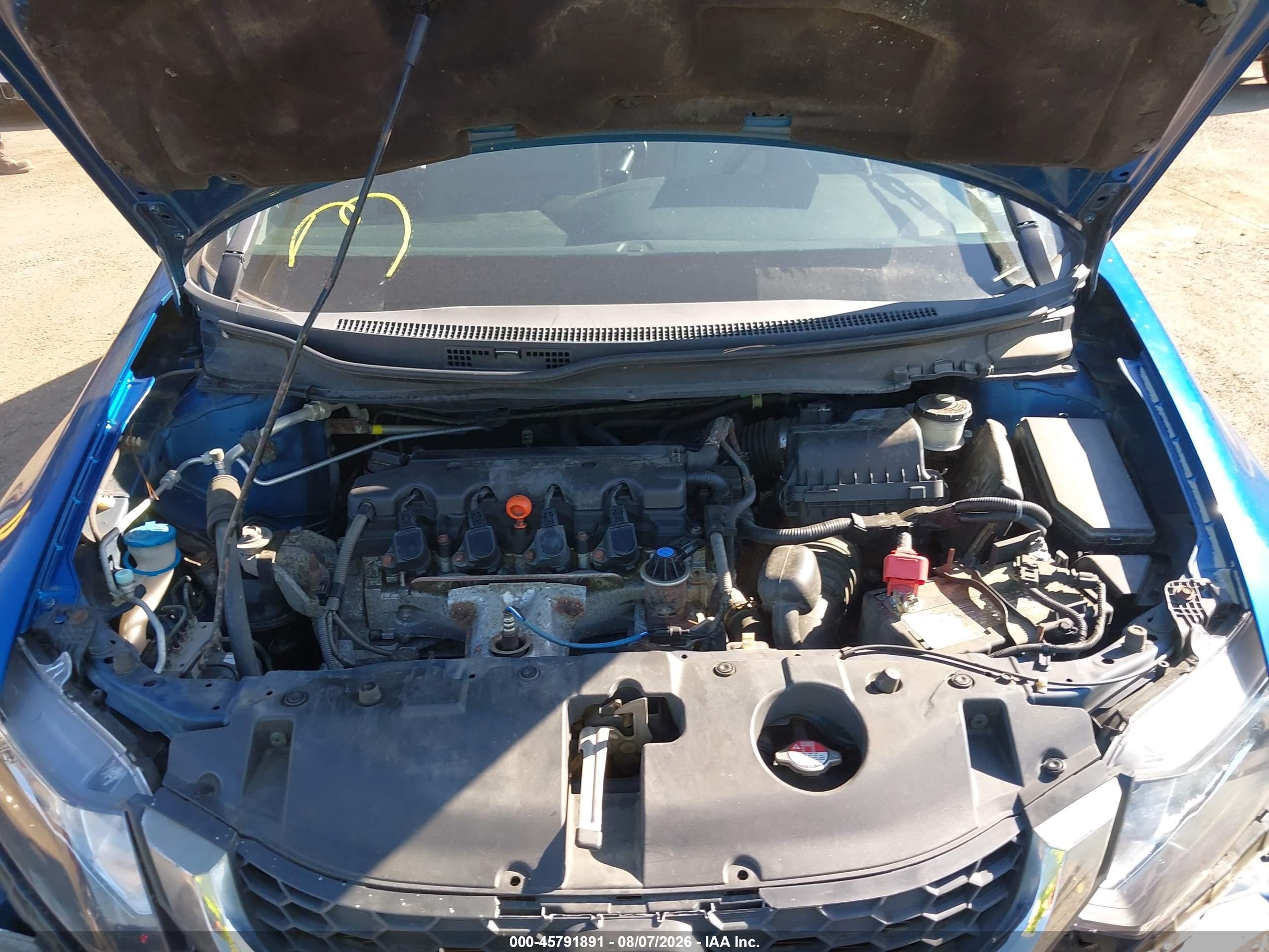 2014 Honda Civic Lx Blue vin: 19XFB2F5XEE212714