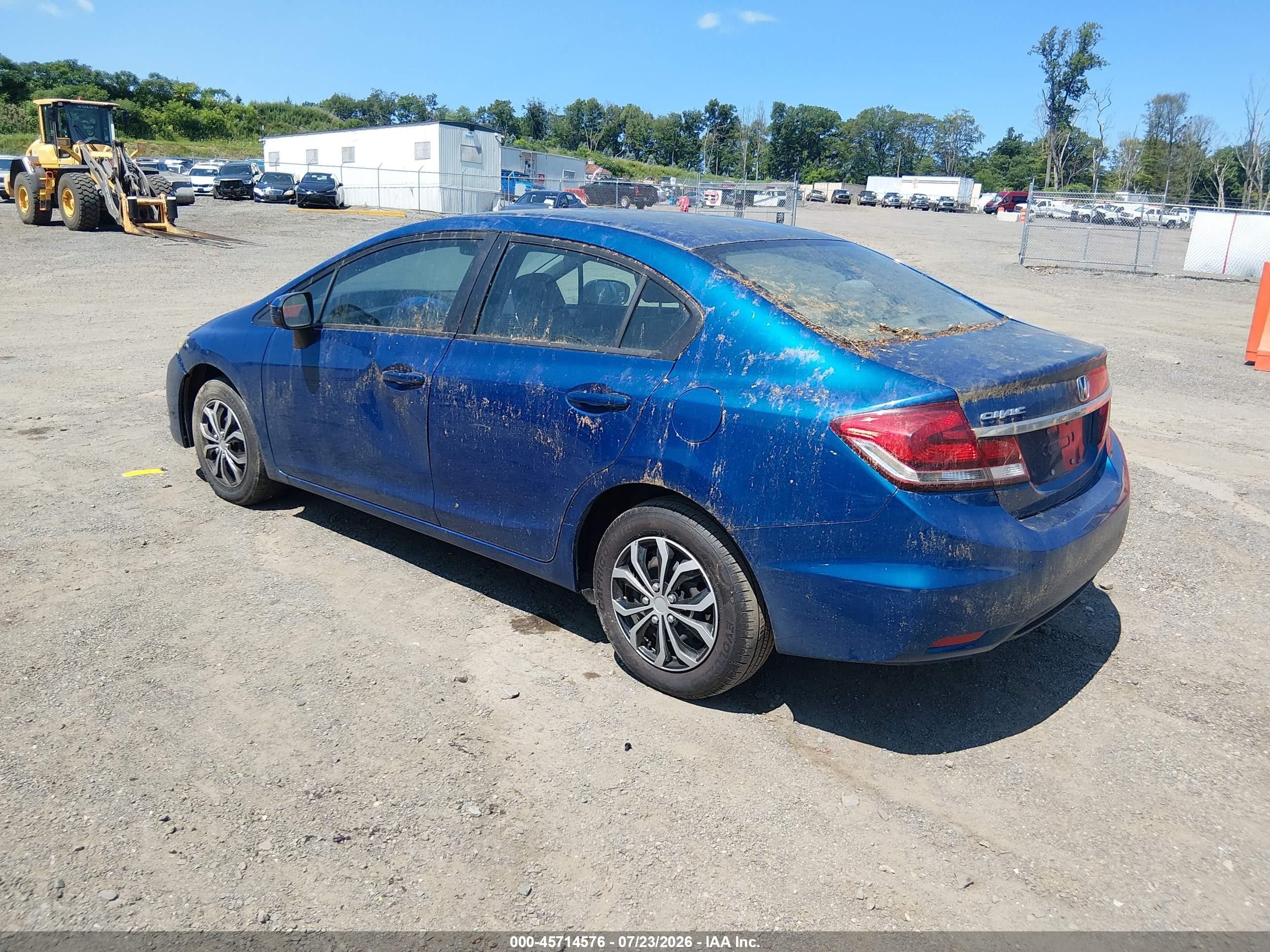 2014 Honda Civic Lx Синий vin: 19XFB2F5XEE217265