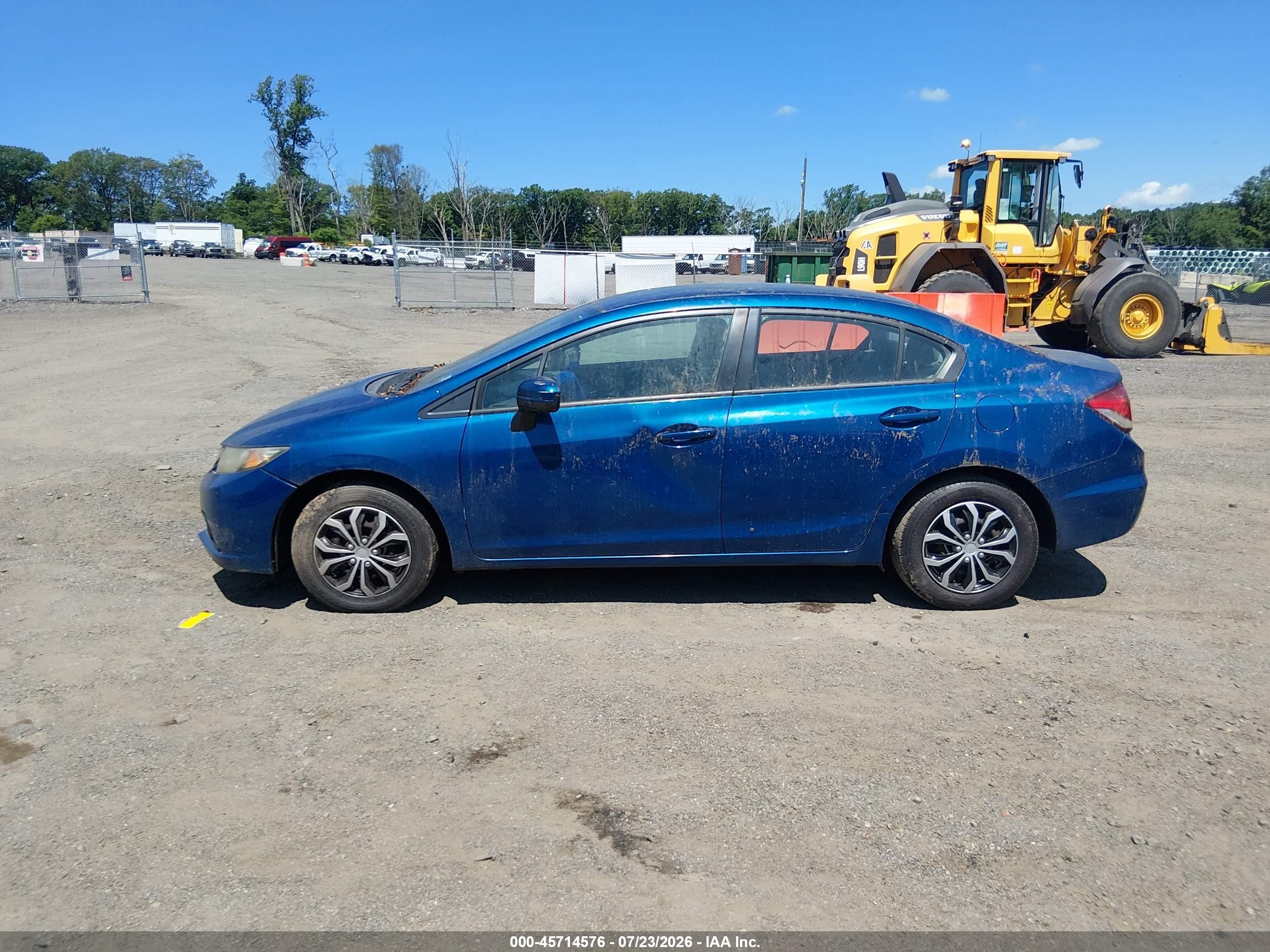 2014 Honda Civic Lx Синий vin: 19XFB2F5XEE217265
