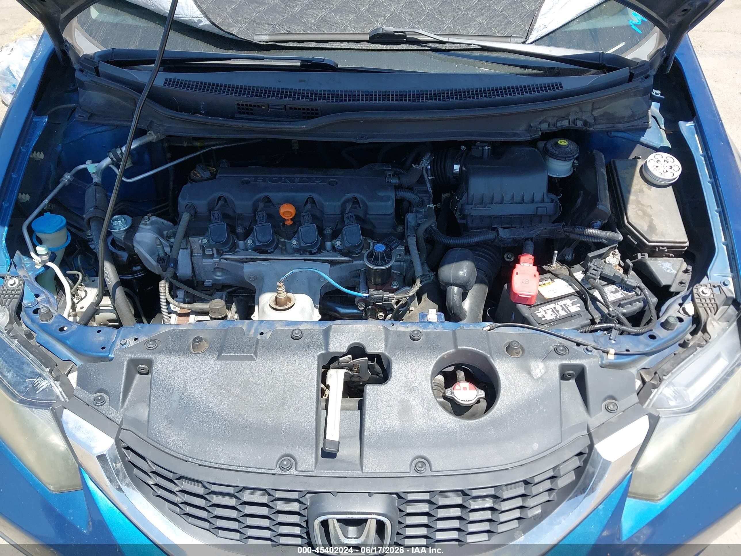 2014 Honda Civic Lx Blue vin: 19XFB2F5XEE222823